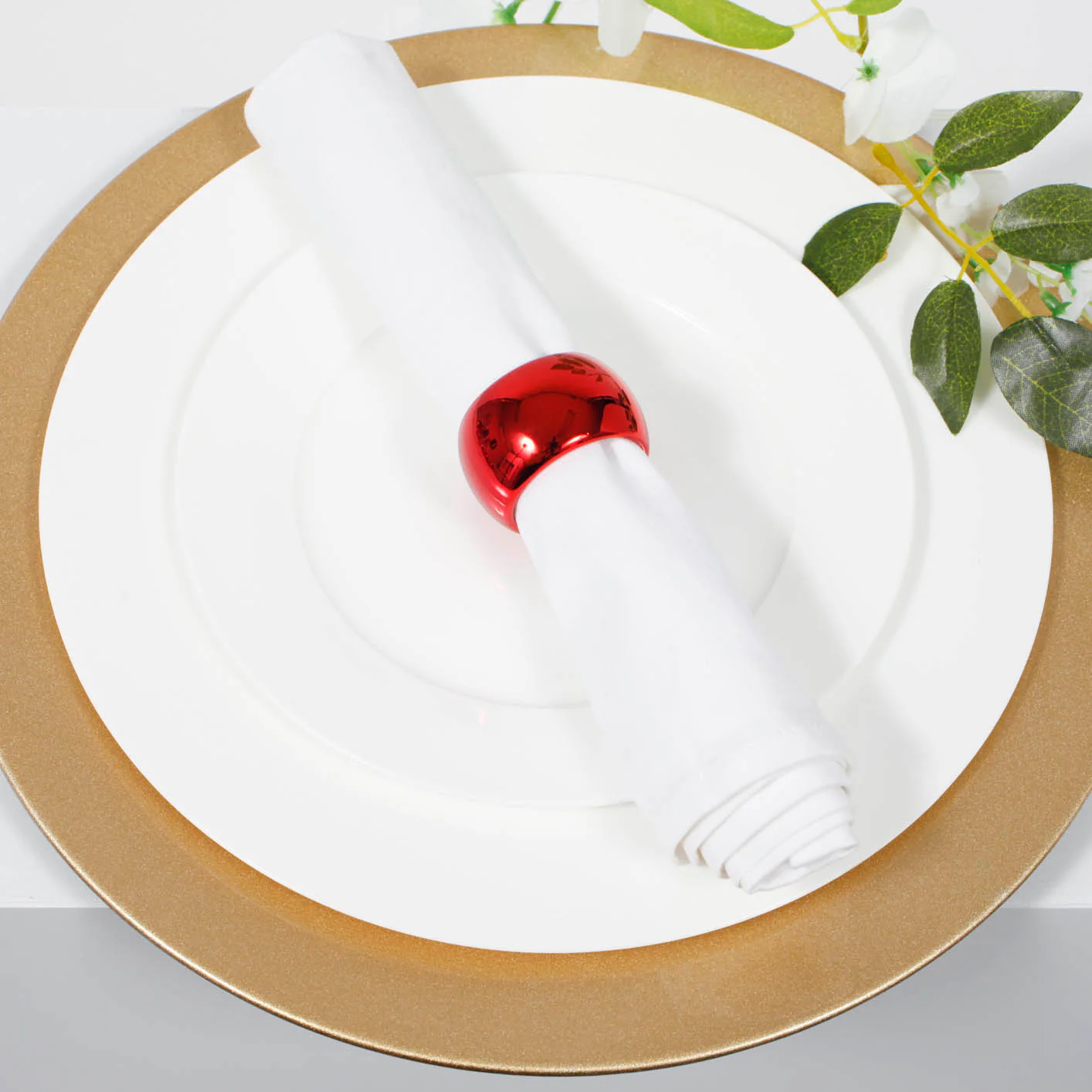 Glitter Charger Plate Set - Gold (33cm) - Image 3