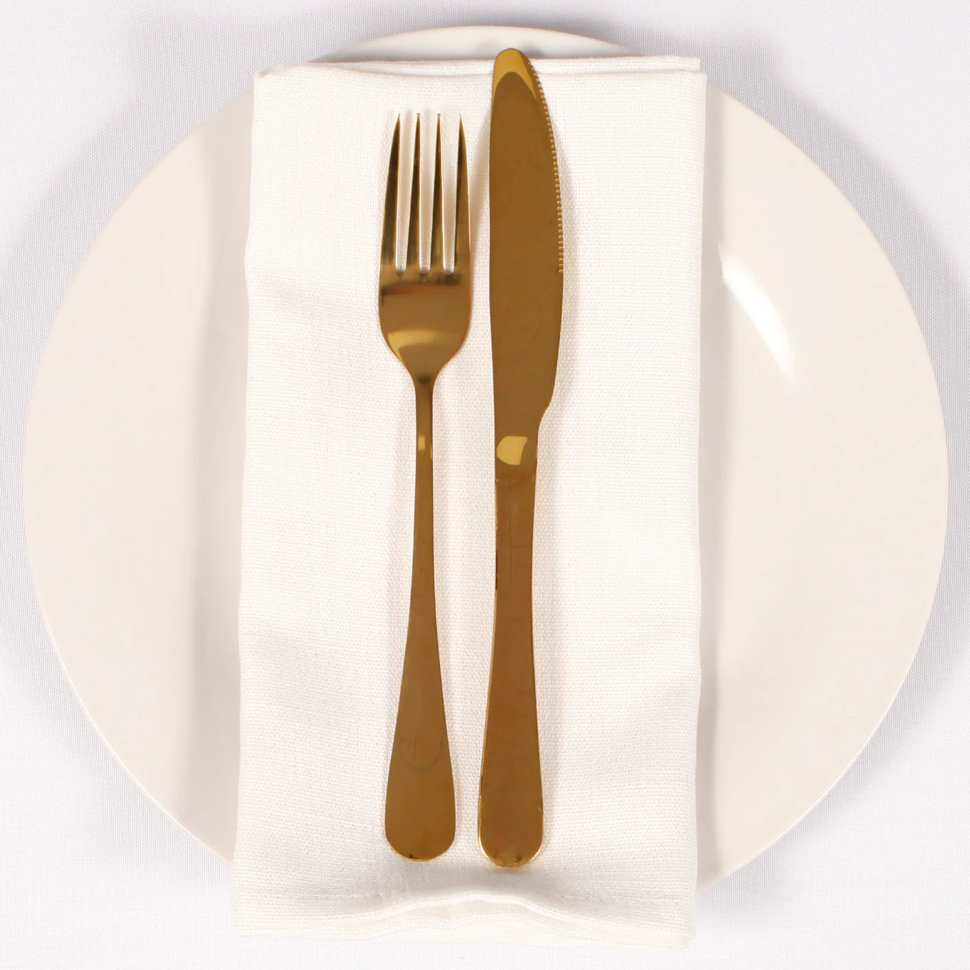 Cutlery Set - Knife & Fork - Gold (2pc) - Image 3