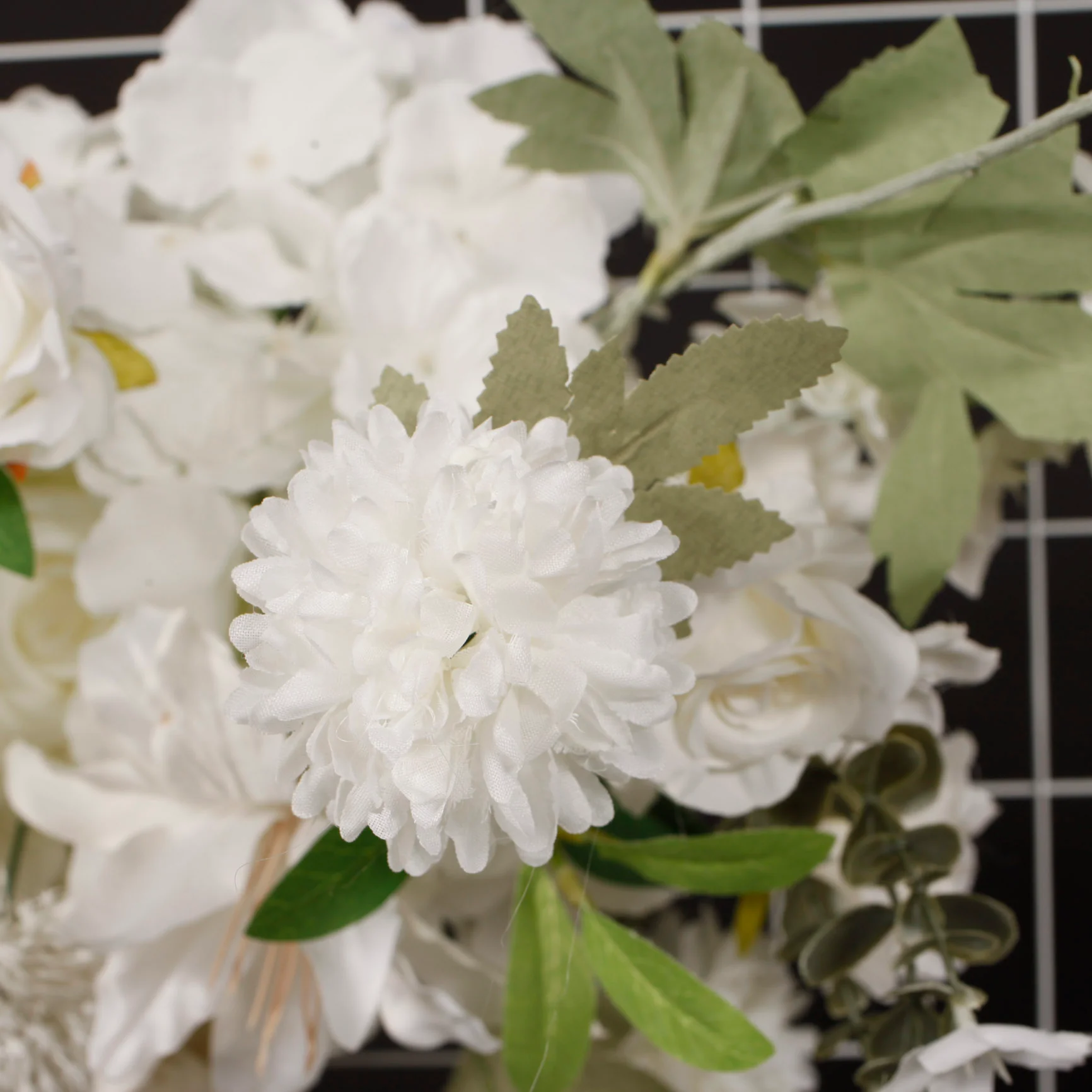 Wedding Arch Flower Garland Set - White (2pc) - Image 10