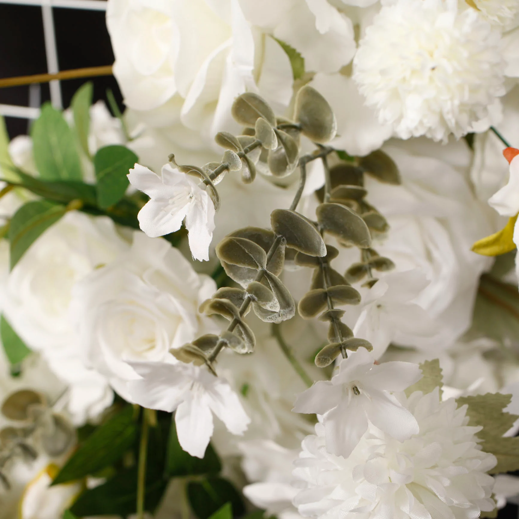 Wedding Arch Flower Garland Set - White (2pc) - Image 12