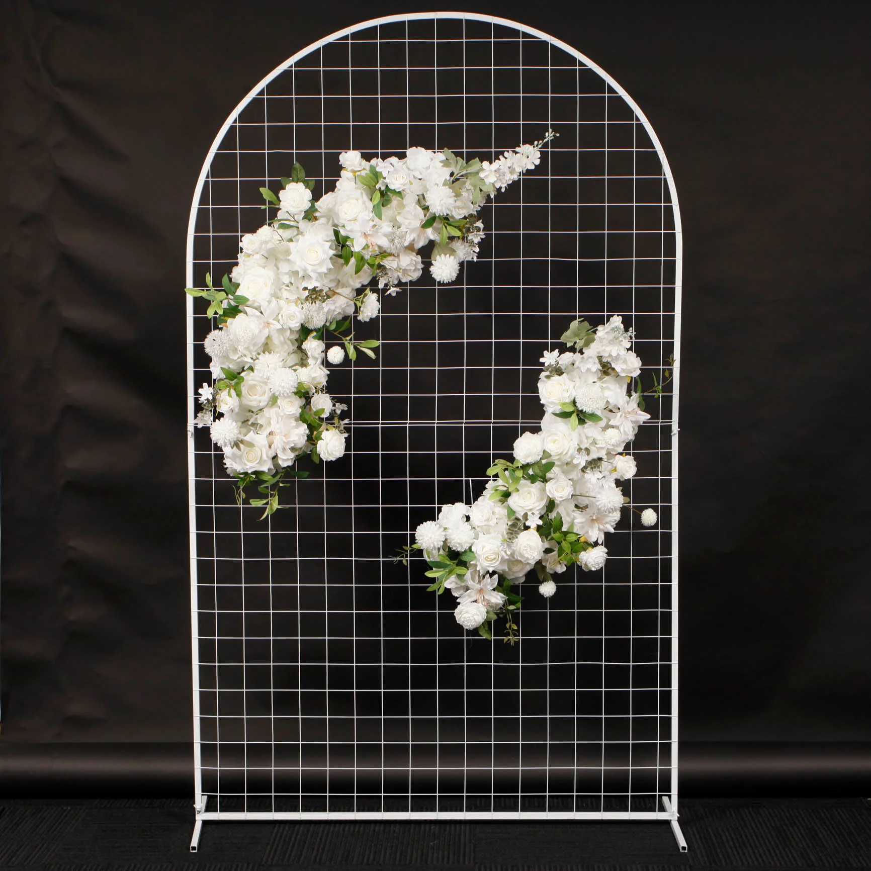 Wedding Arch Flower Garland Set - White (2pc) - Image 4