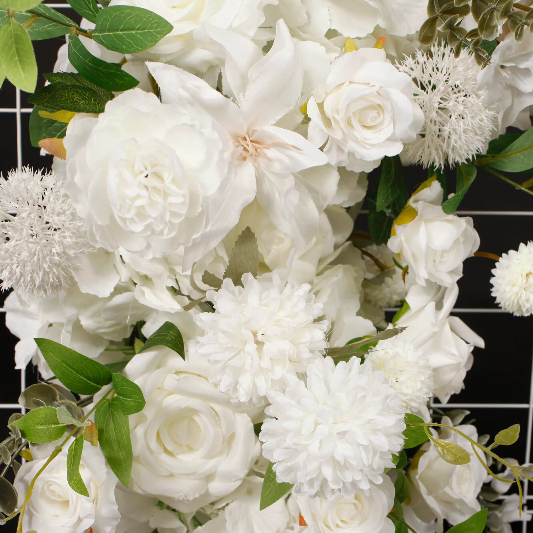 Wedding Arch Flower Garland Set - White (2pc) - Image 8
