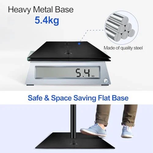 Adjustable Backdrop Stand With Steel Base - Black (3x3m) - Image 5