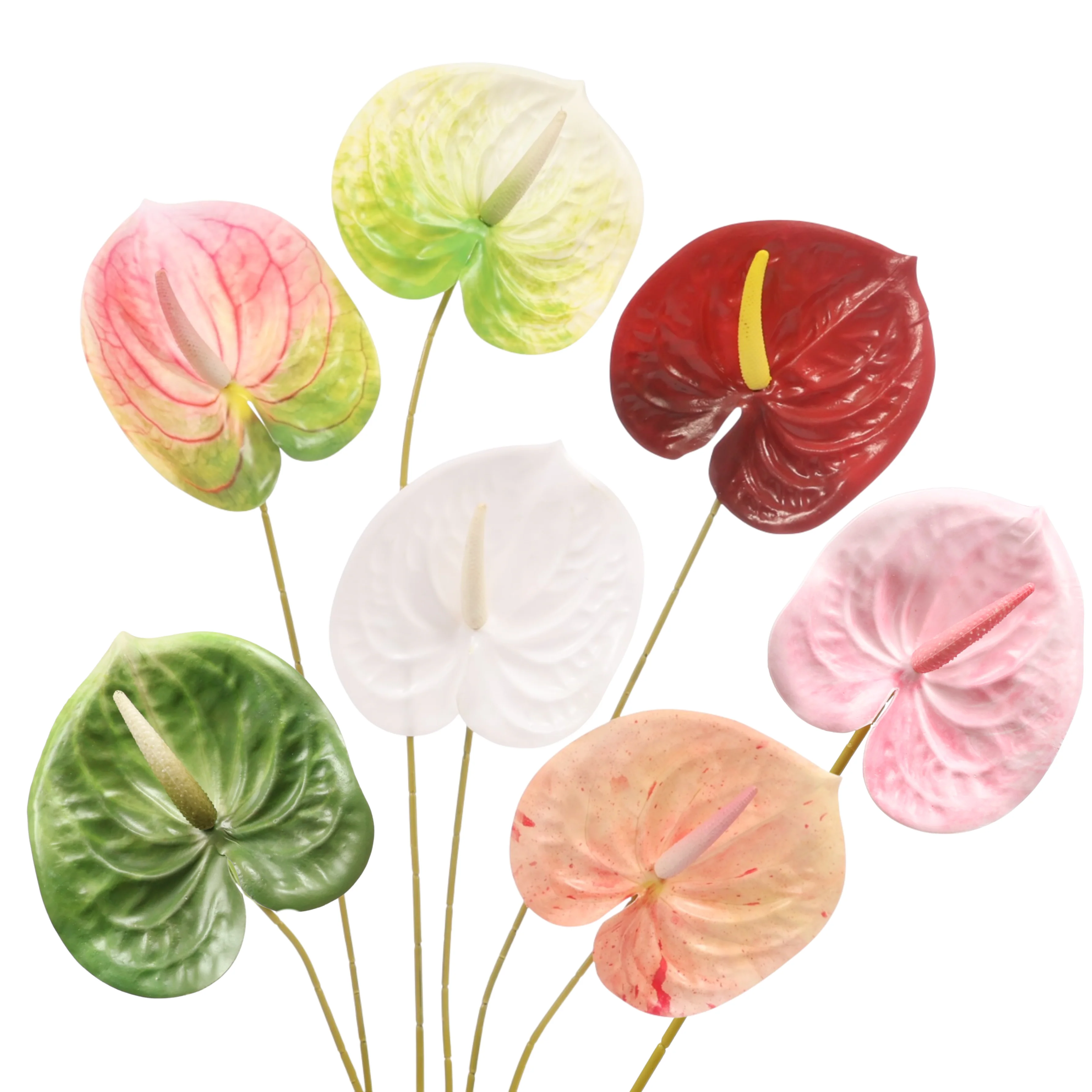 Artificial Anthurium Stem - White - Image 6