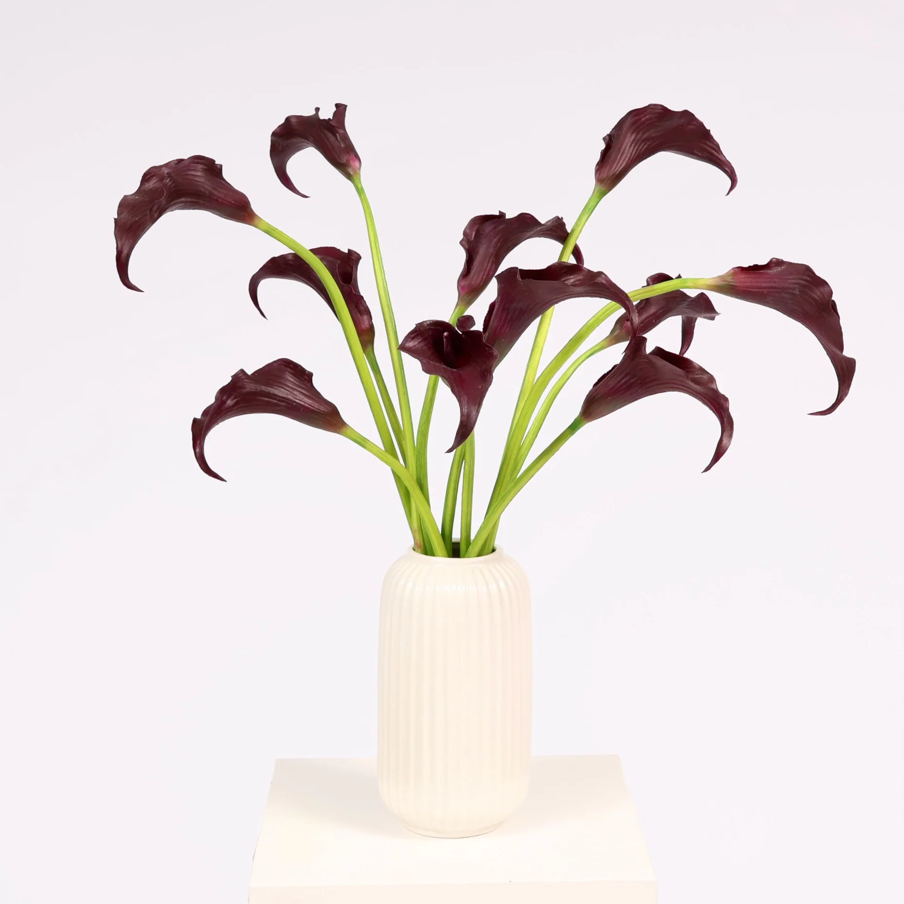 Artificial Calla Lily - Dark Purple - Image 5