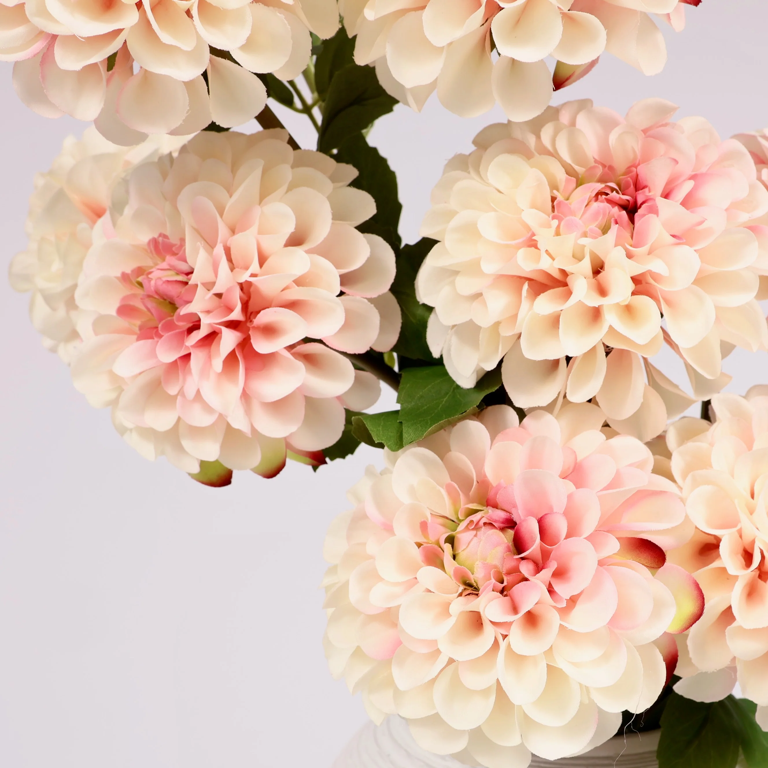 Artificial Dahlia Stem - Pink & Peach - Image 4