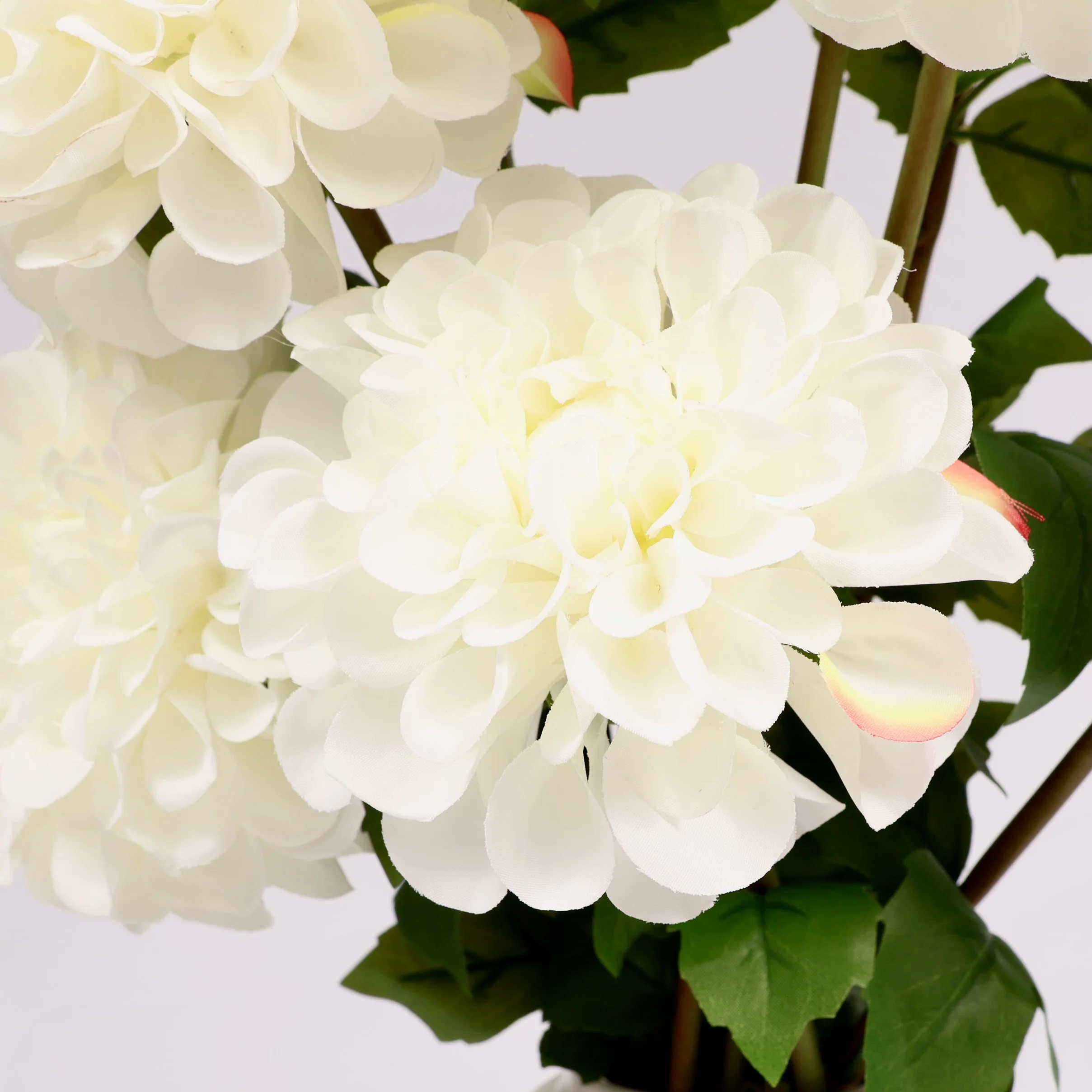 Artificial Dahlia Stem - White - Image 5