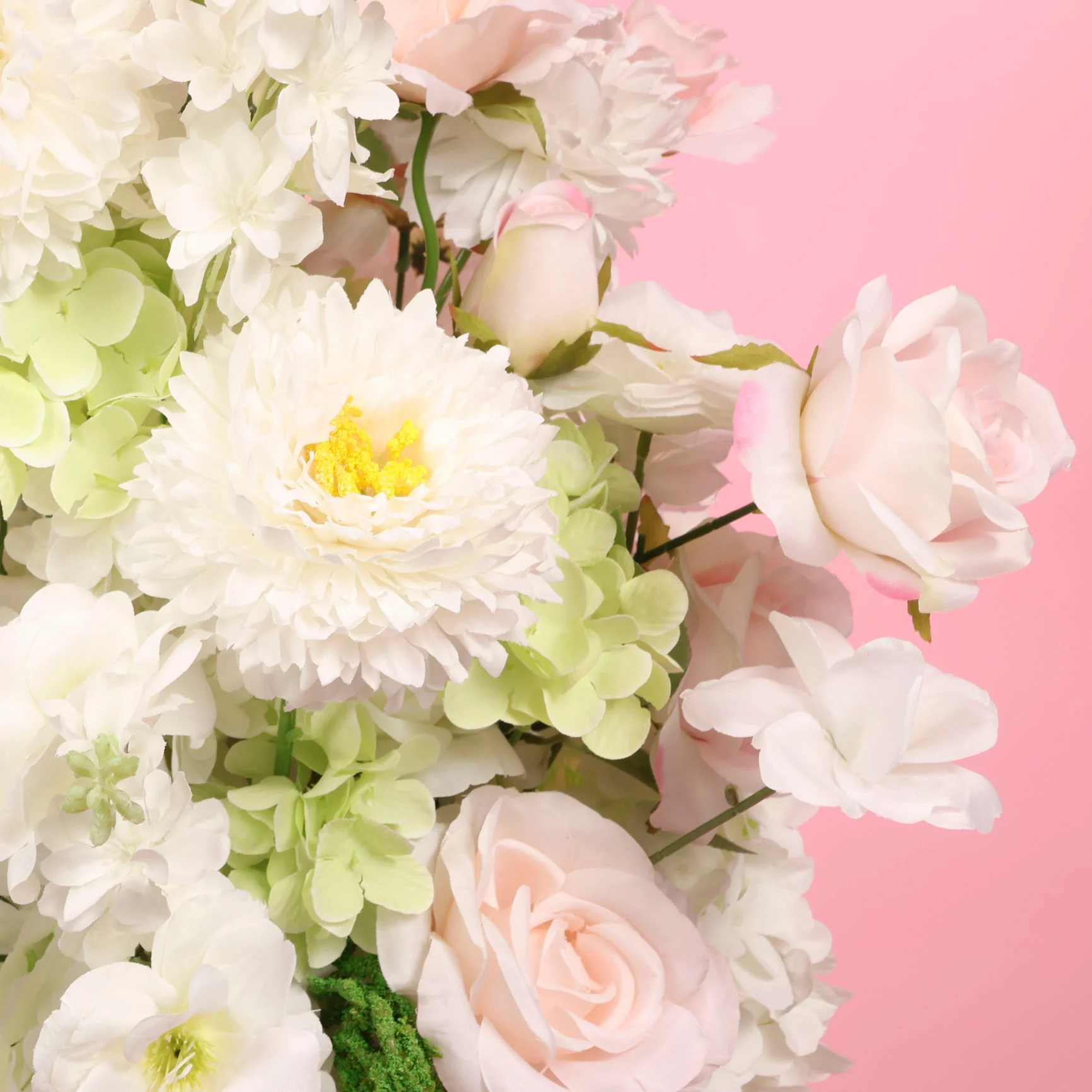 Artificial Flower Arrangement - Light Pink - Image 3