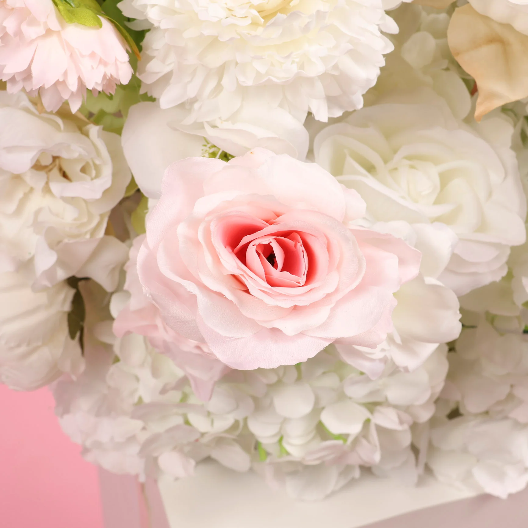 Artificial Flower Arrangement - Light Pink - Image 4