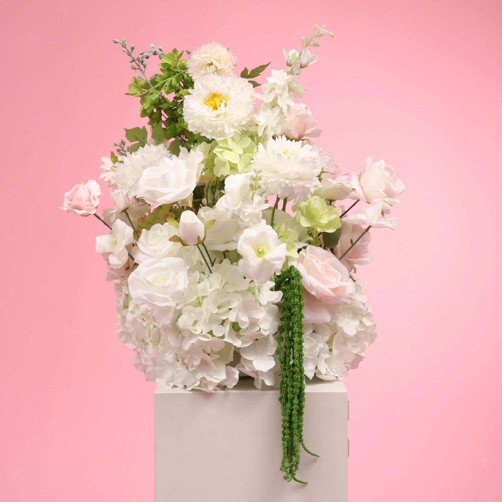 Artificial Flower Arrangement - Light Pink - Image 9