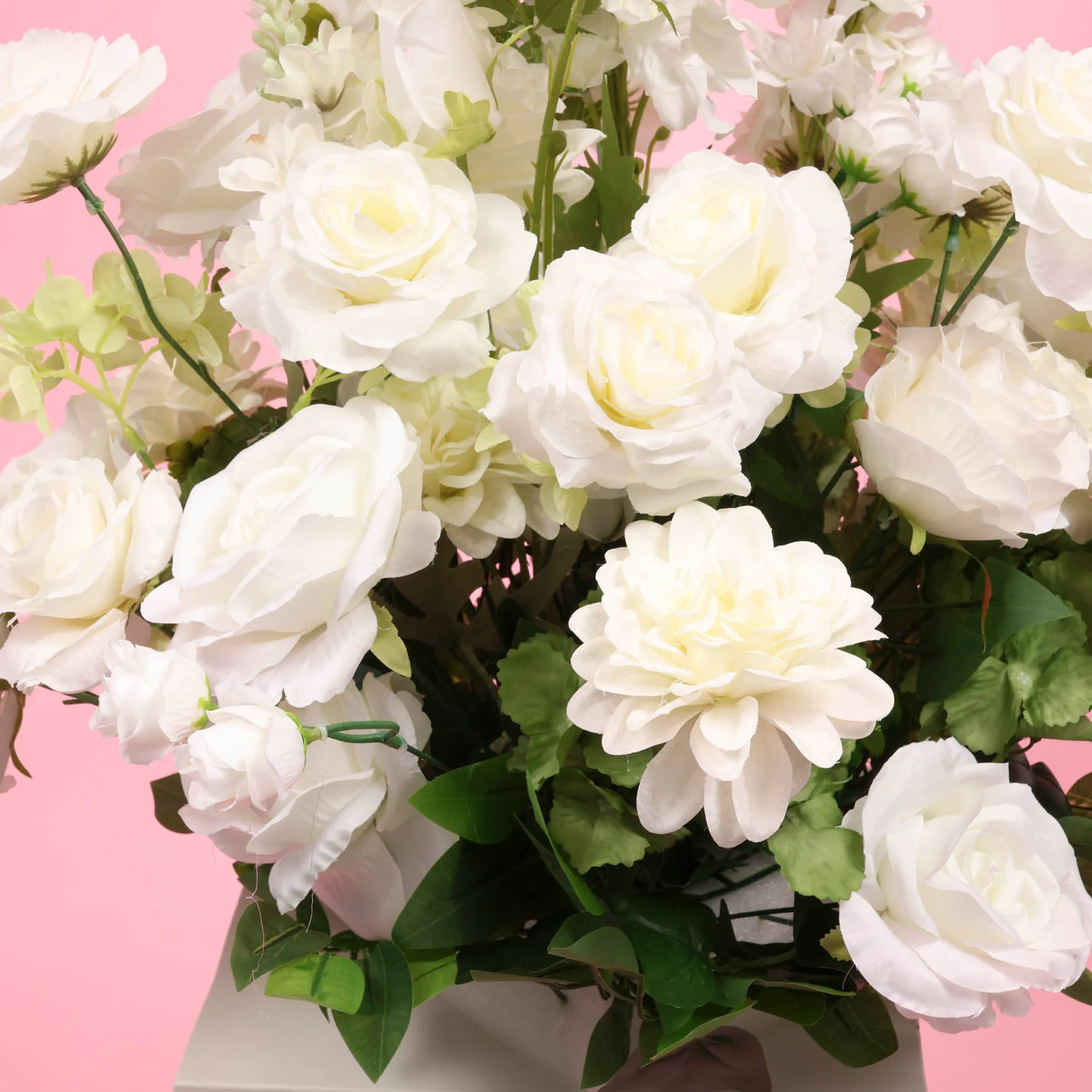 Artificial Flower Arrangement - White - Image 4