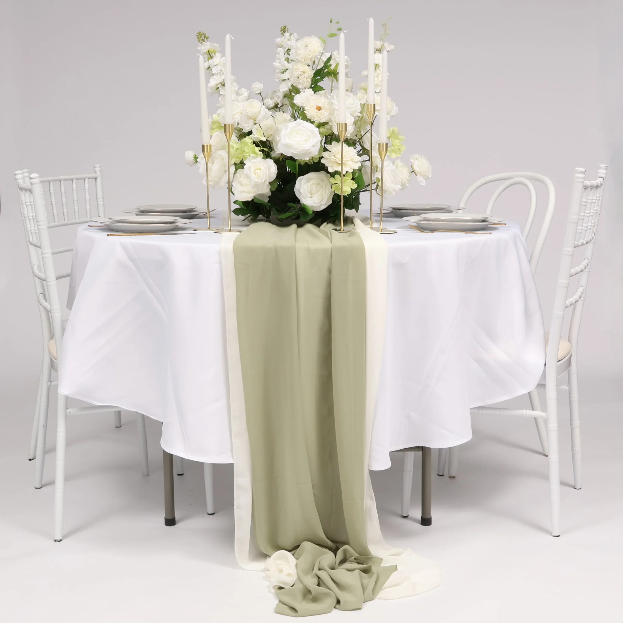 Artificial Flower Arrangement - White - Image 6