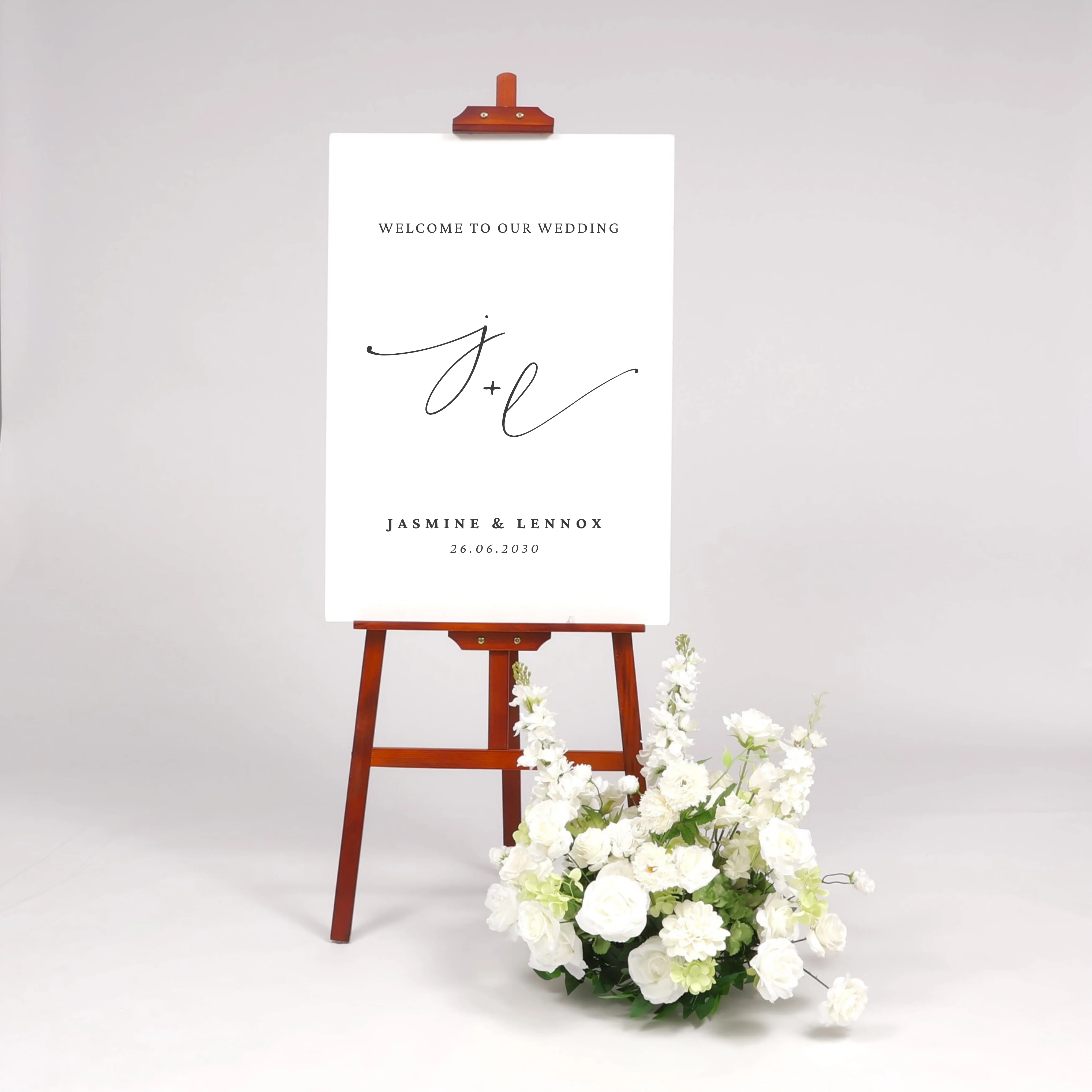 Timber Wedding Easel - Wood Stain Colour (150cm) - Image 3