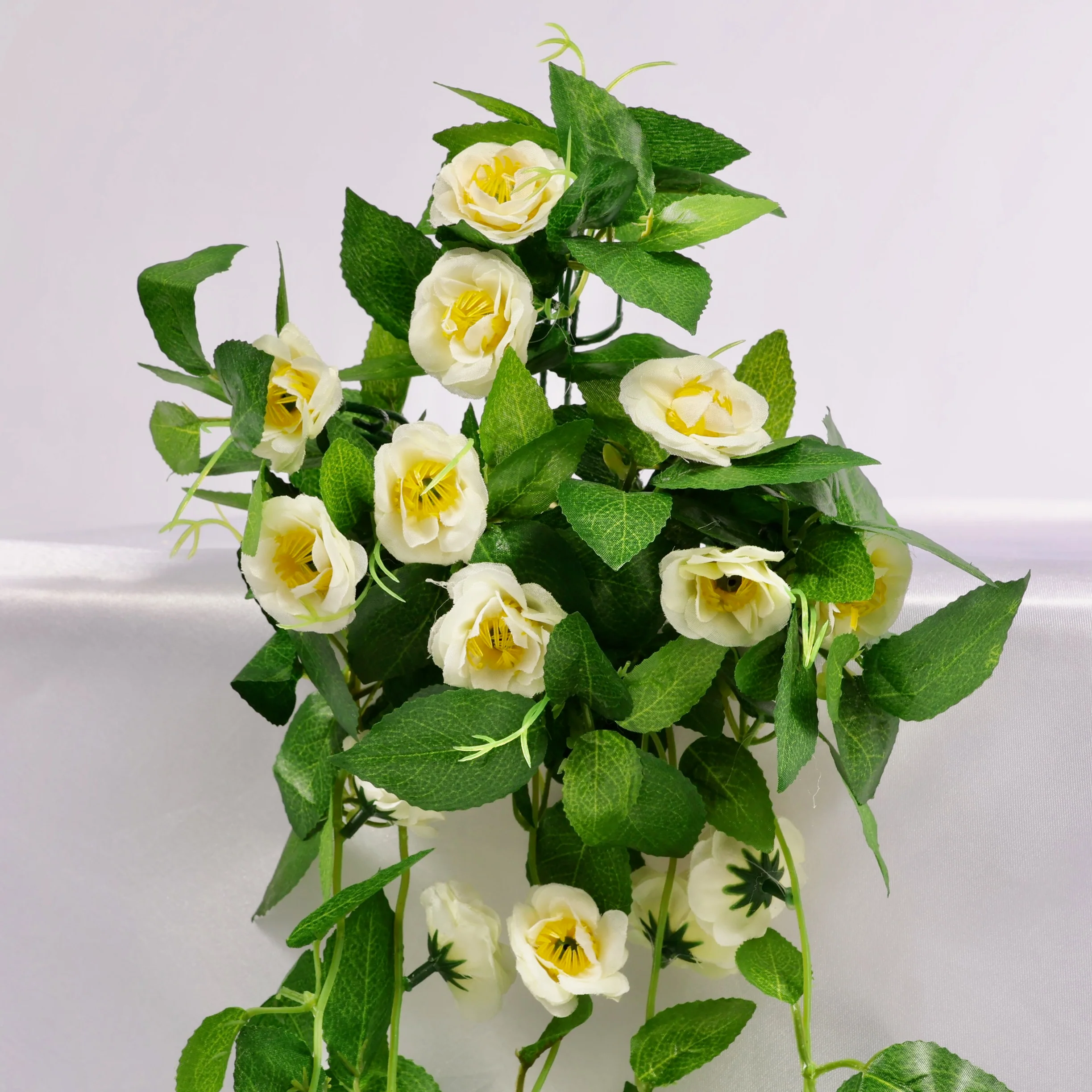White Rose (3cm) Flower Waterfall Bouquet - 1m - Image 3
