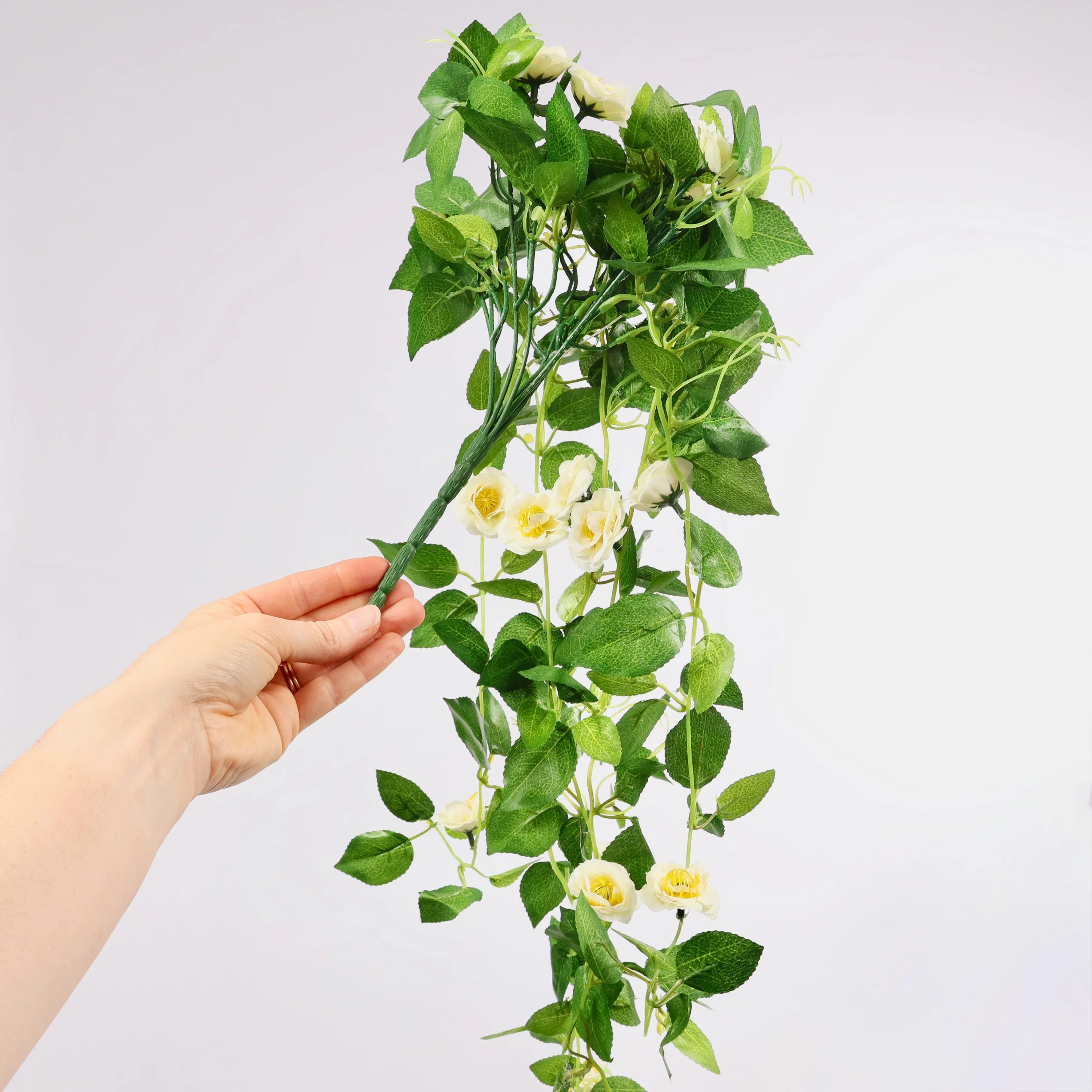 White Rose (3cm) Flower Waterfall Bouquet - 1m - Image 5