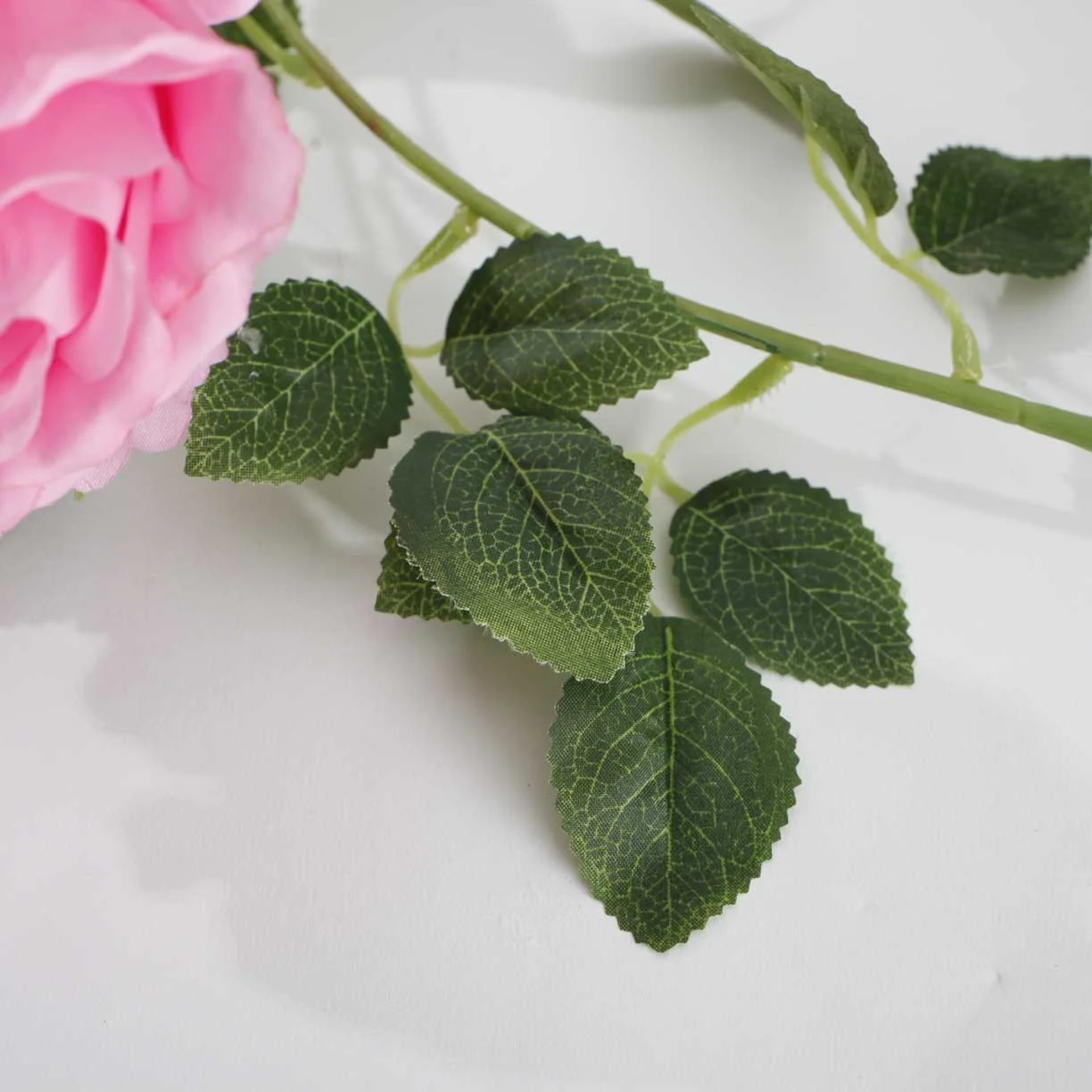 CLEARANCE Rose Artificial Flower Vine - 9cm Head - Pink (1.6m) - Image 6