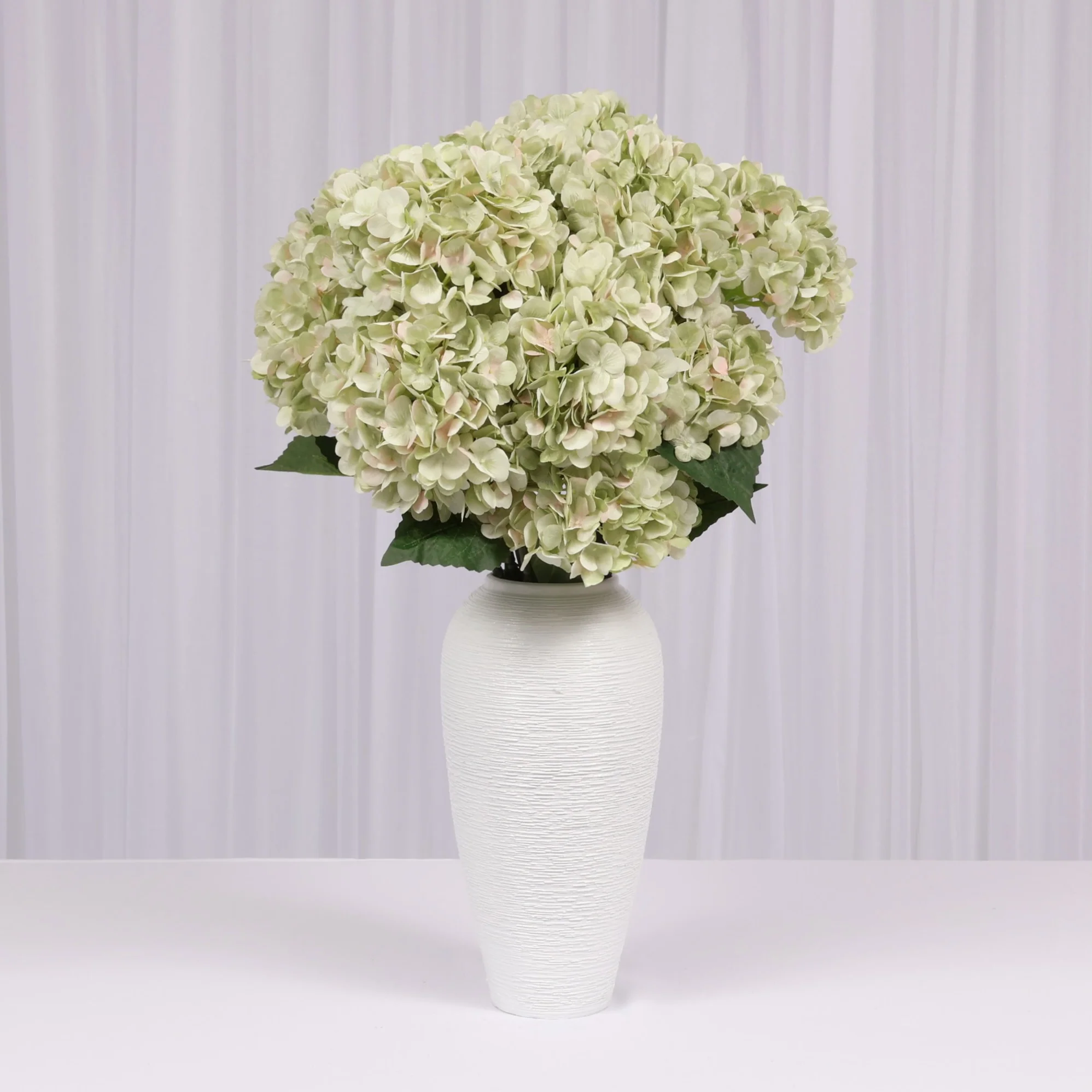 Artificial Hydrangea - Light Green - Image 2