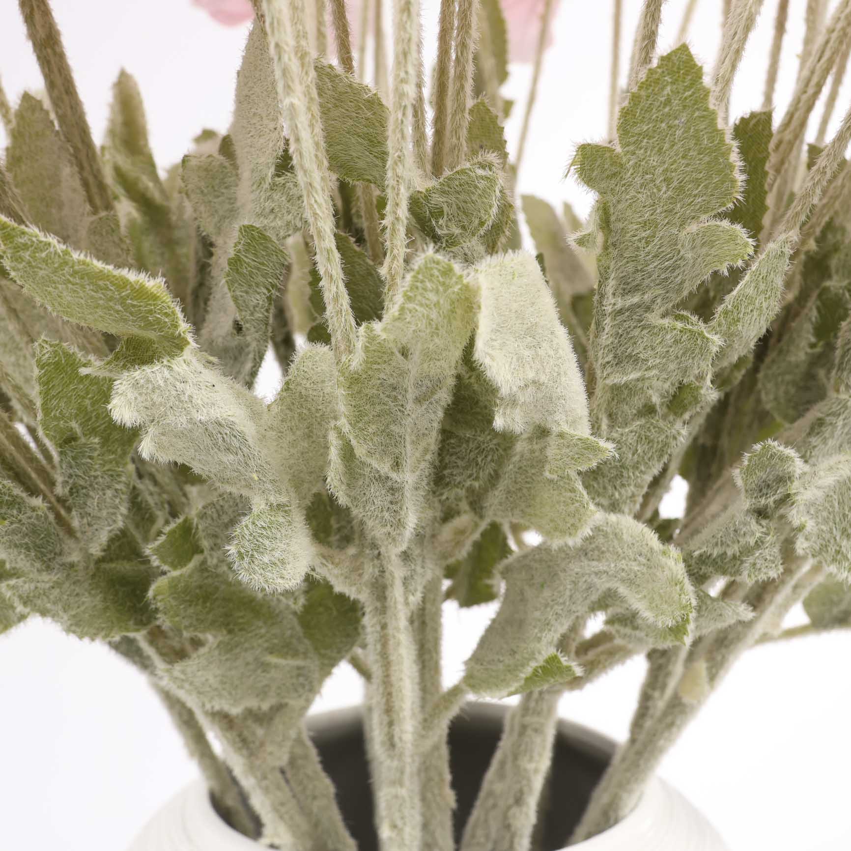 Artificial Poppy Spray - Light Pink - Image 6