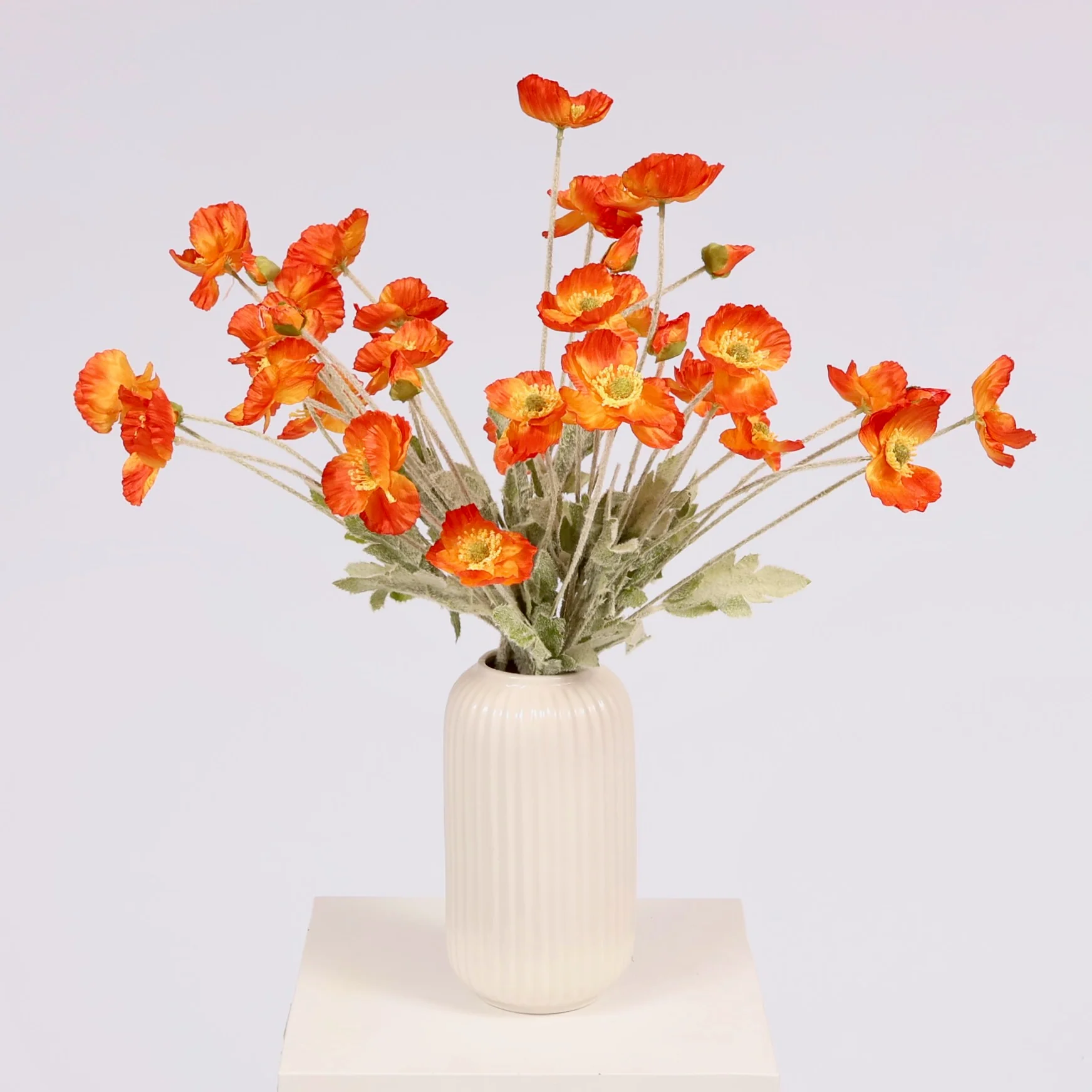 Artificial Poppy Spray - Red - Image 3