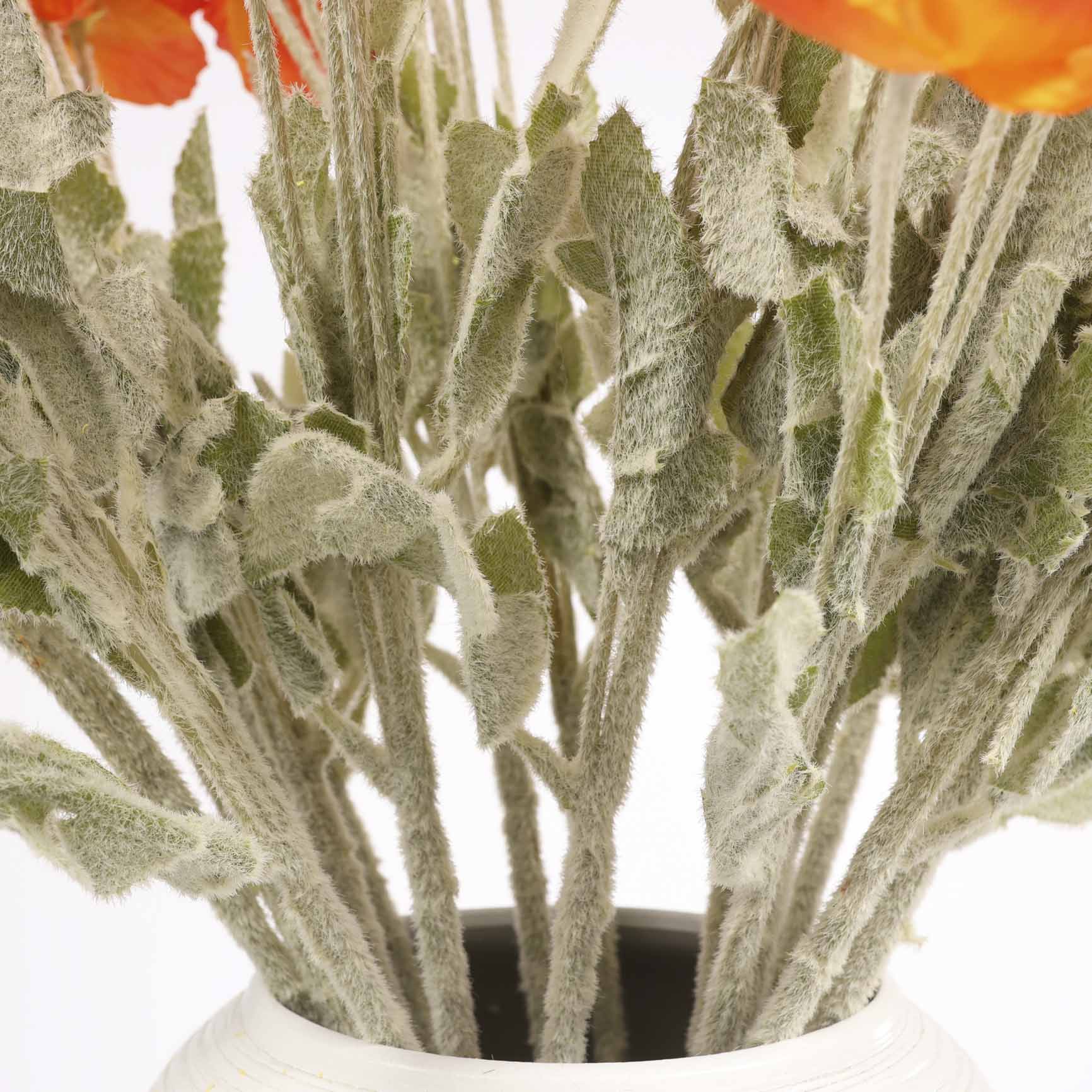 Artificial Poppy Spray - Red - Image 6