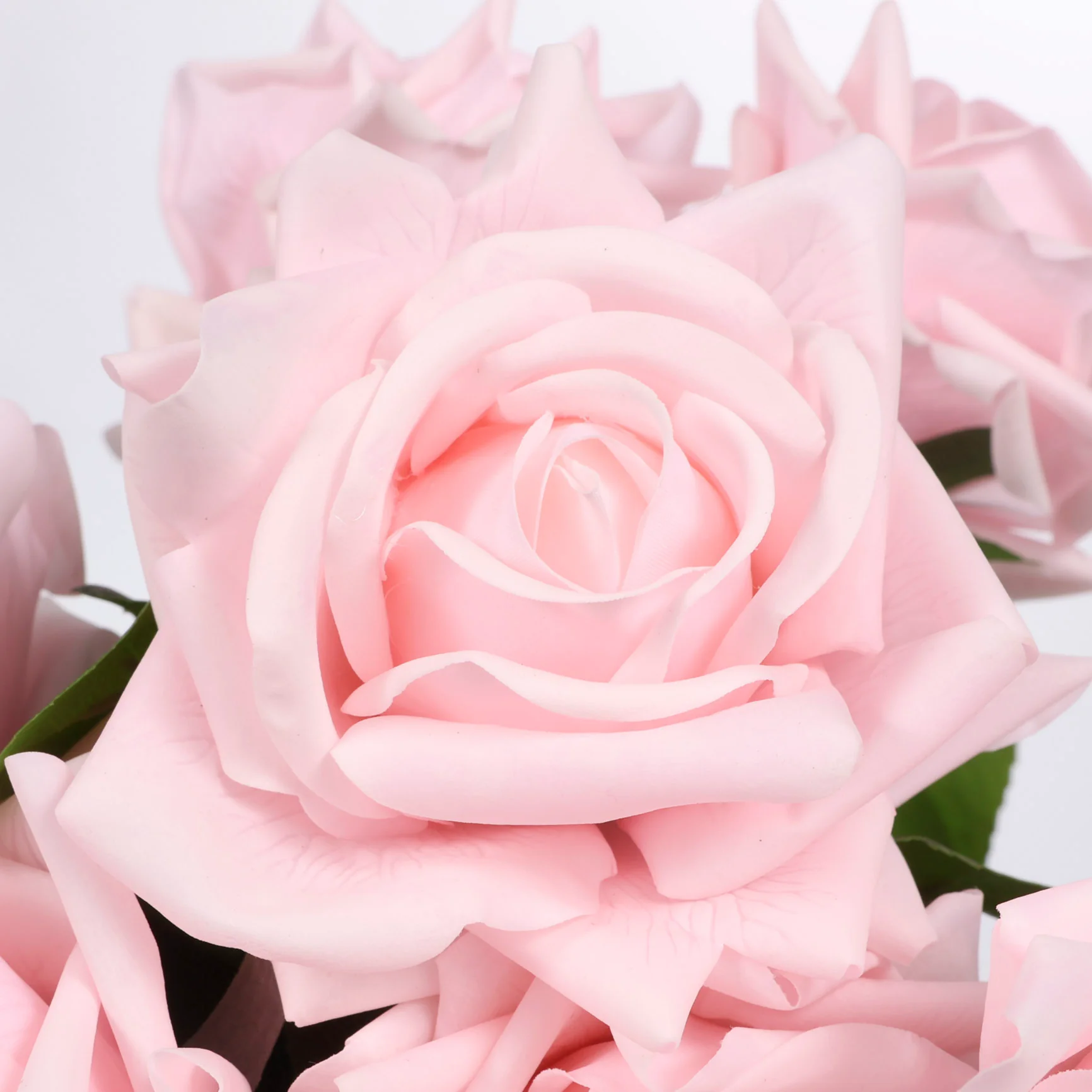 Artificial Real Touch Rose Stem - Light Pink - Image 3