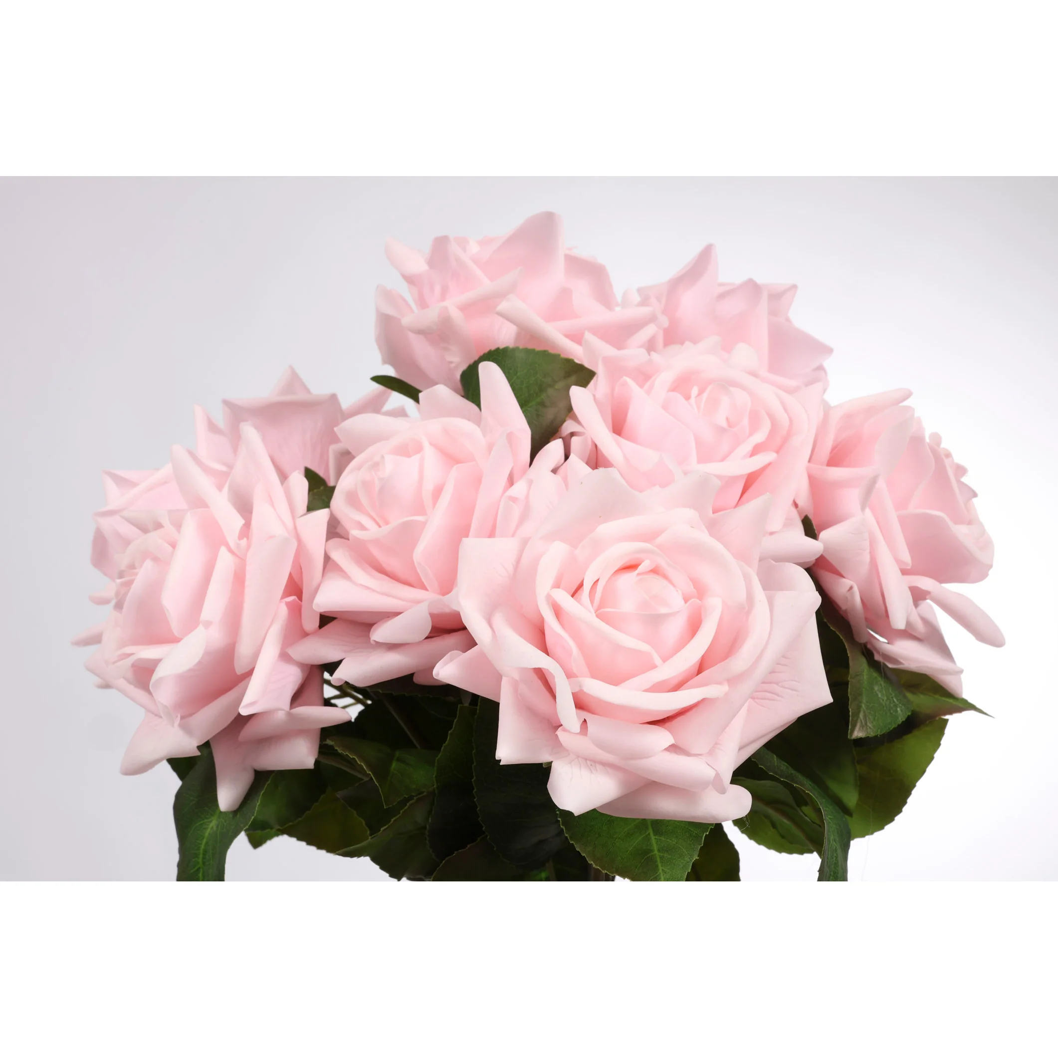Artificial Real Touch Rose Stem - Light Pink - Image 5