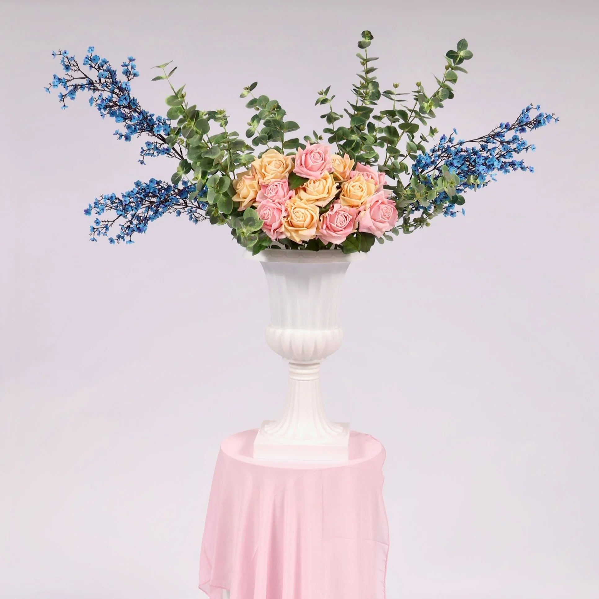 Artificial Real Touch Rose Stem - Blush - Image 5