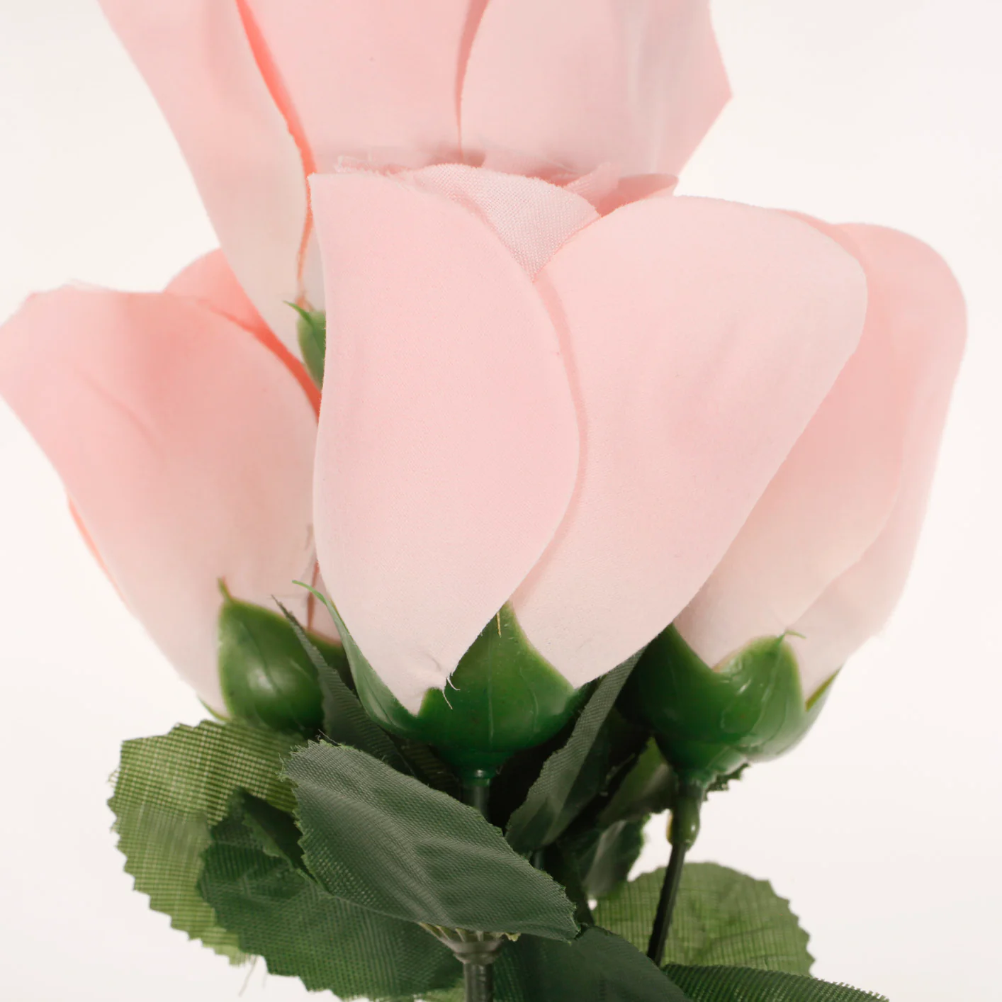 CLEARANCE Artificial Silk Premium Rose Bud Bouquet - Peach - Image 4