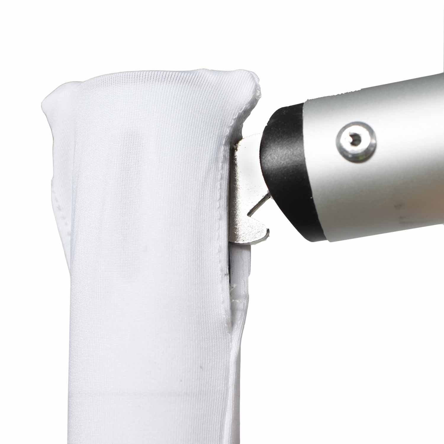 Lycra Spandex Upright Pole and Baseplate Cover Package - White - Image 5