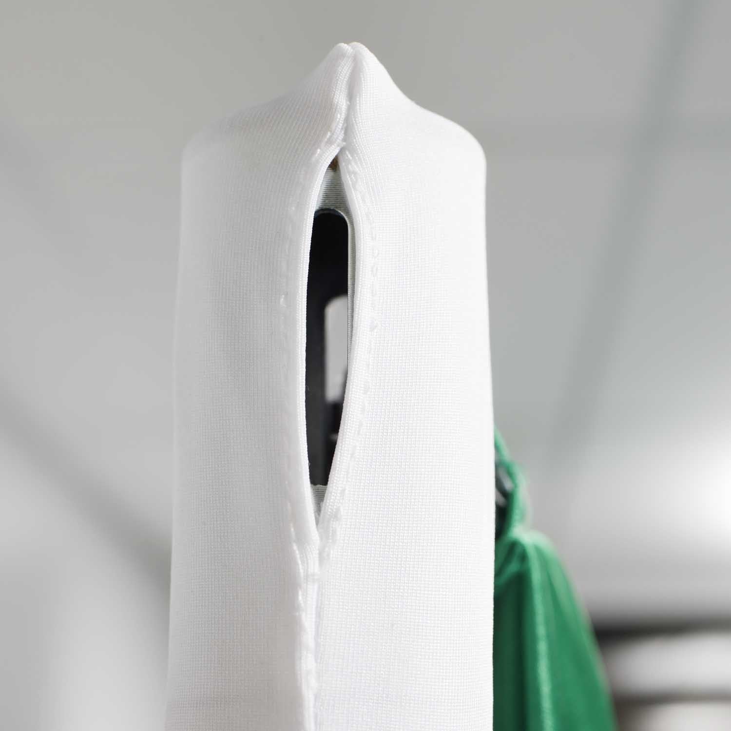 Lycra Spandex Upright Pole Cover - White - Image 6