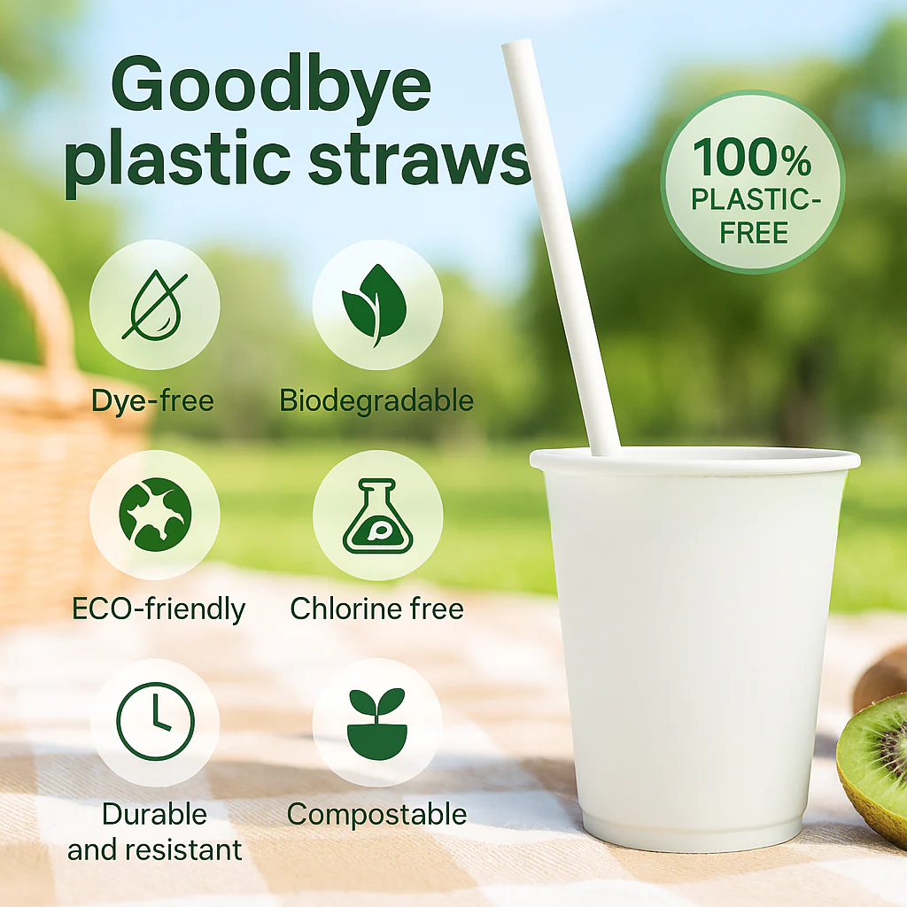 CLEARANCE Biodegradable Dinner Set - White - Plates, Cutlery, Napkins, Cups & Straws (400pc) - Image 3