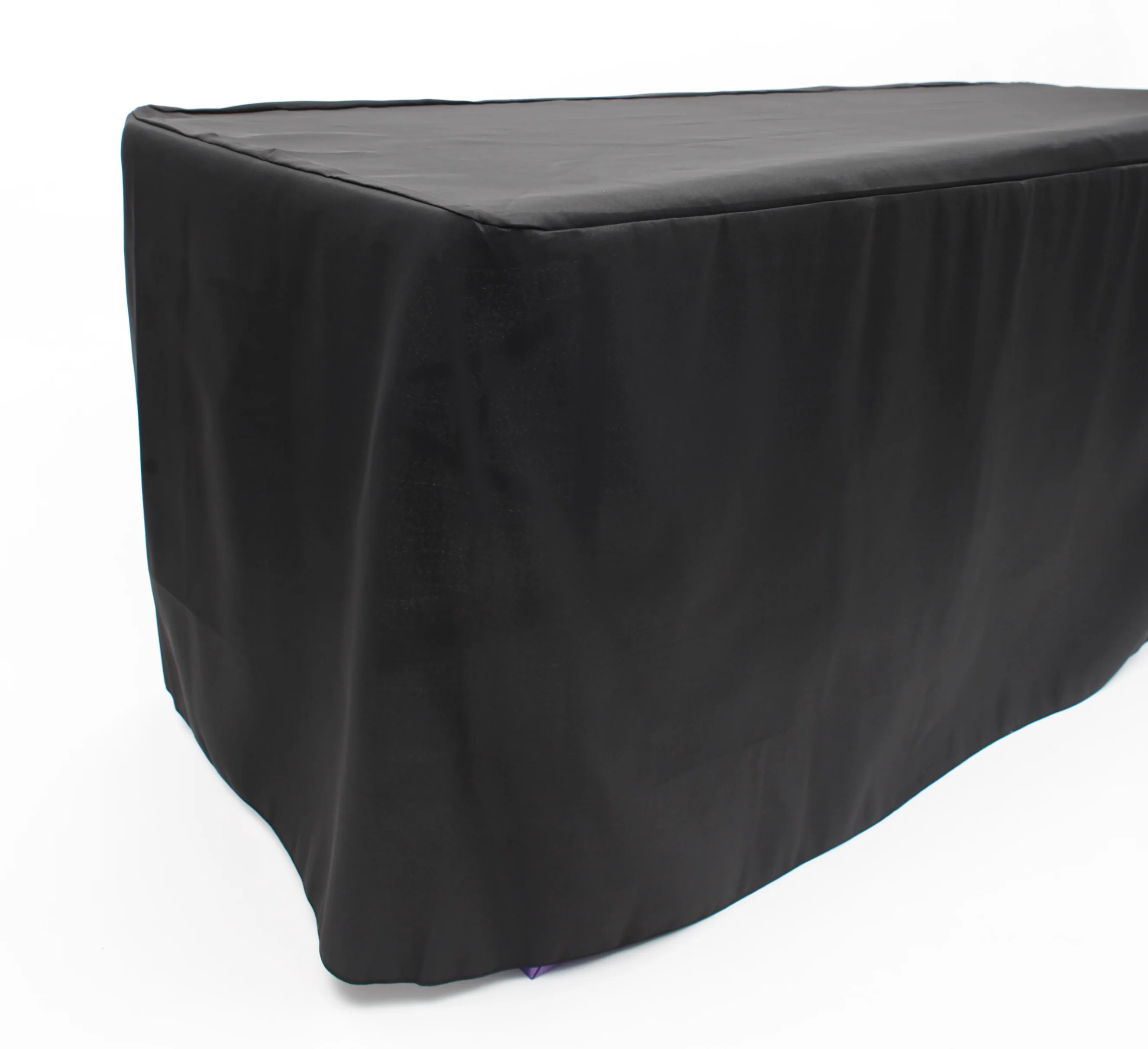 3 Sided Fitted Tablecloth - Black (6ft) - Image 2