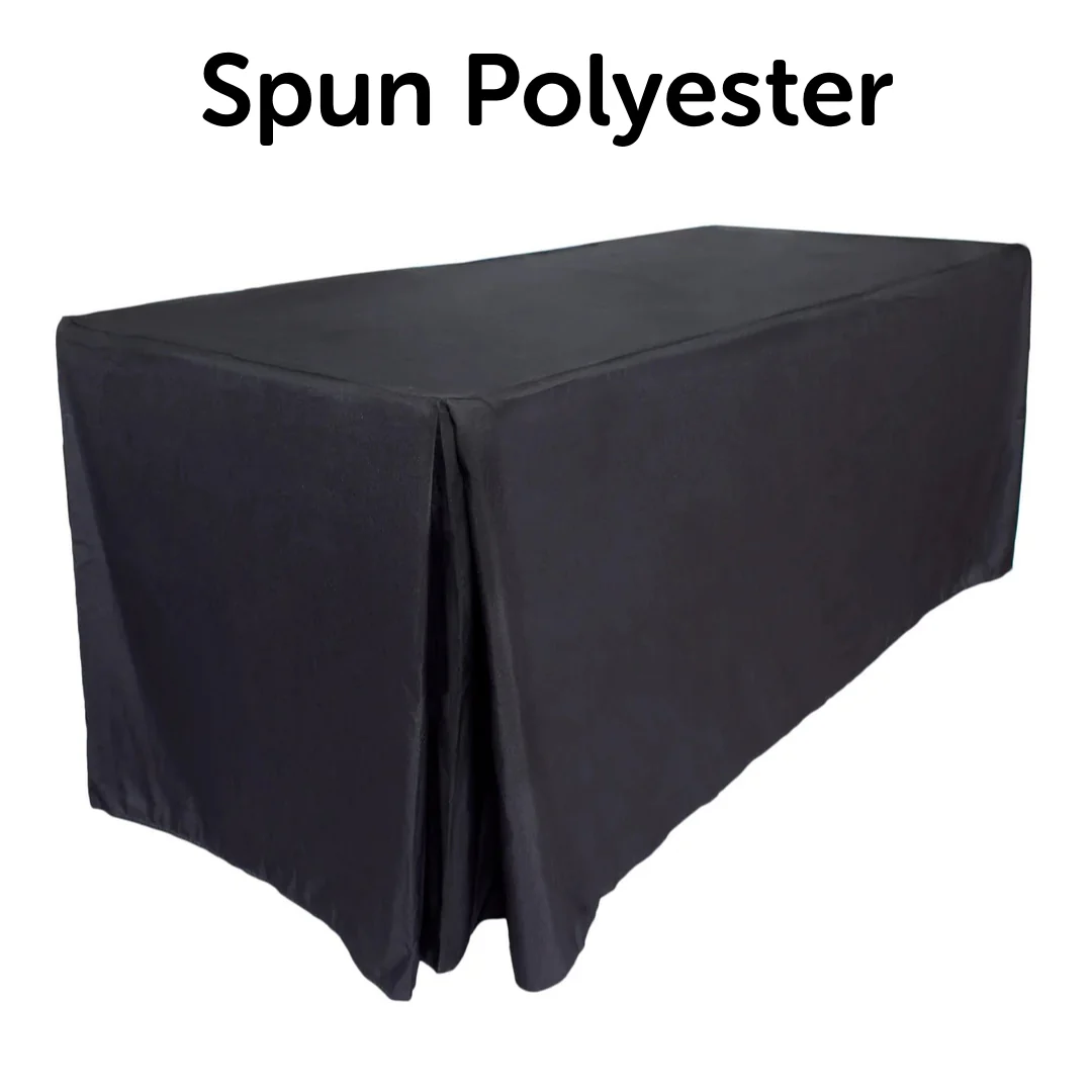 Premium Fitted Tablecloth - Black (6ft)