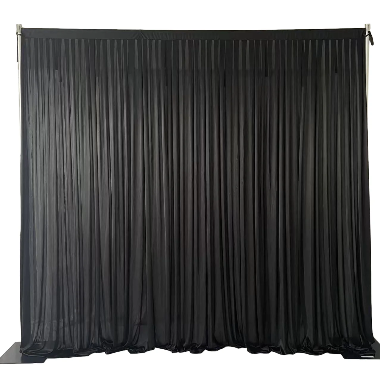 Ice Silk Satin Backdrops - No Swag - Black (3x3m)