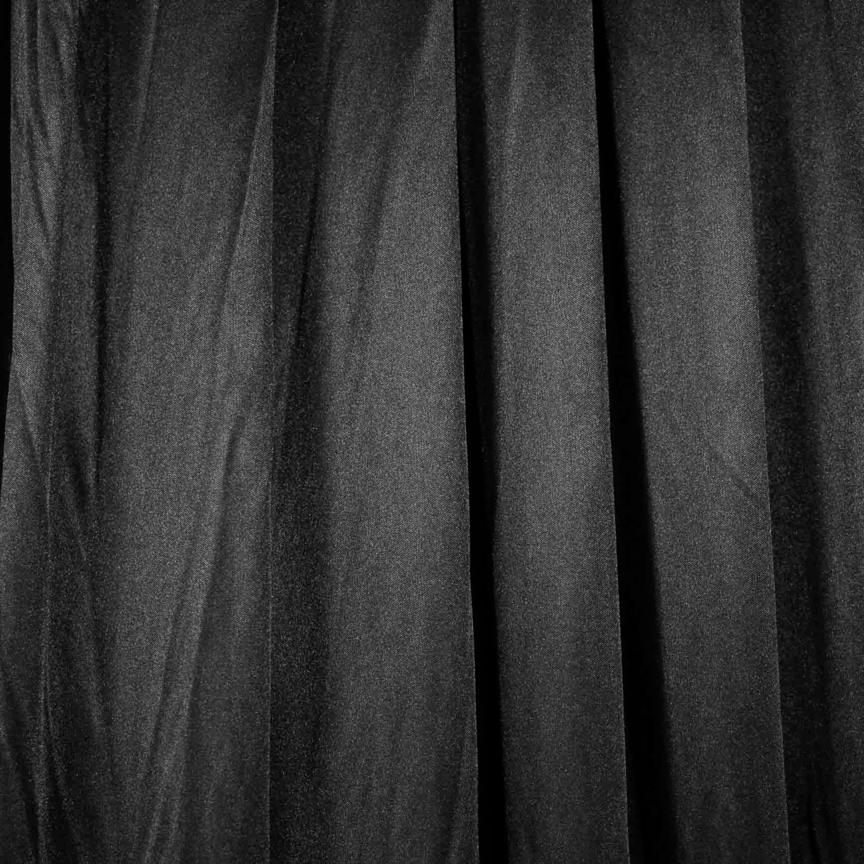 Ice Silk Satin Backdrops - No Swag - Black (3x3m) - Image 2