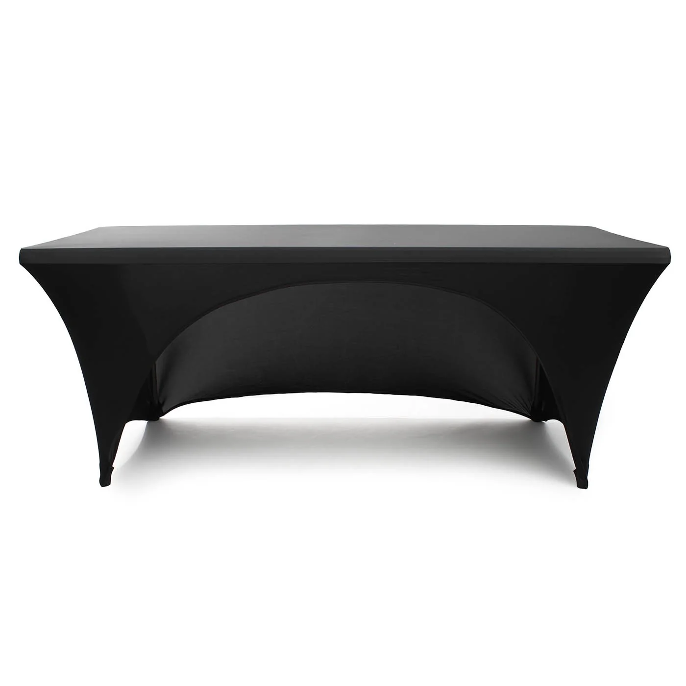3 Sided Lycra Fitted Tablecloth - Black (6ft) - Image 2