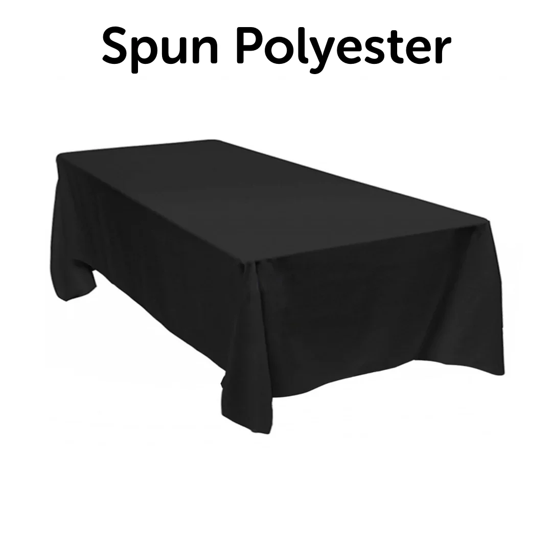 Premium Rectangle Tablecloth - Black (137X244cm)