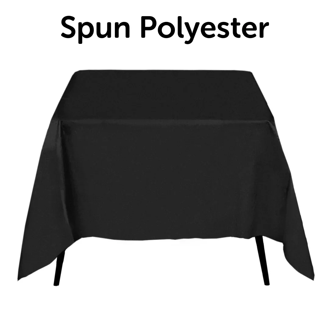 Premium Square Tablecloth - Black (220x220cm)