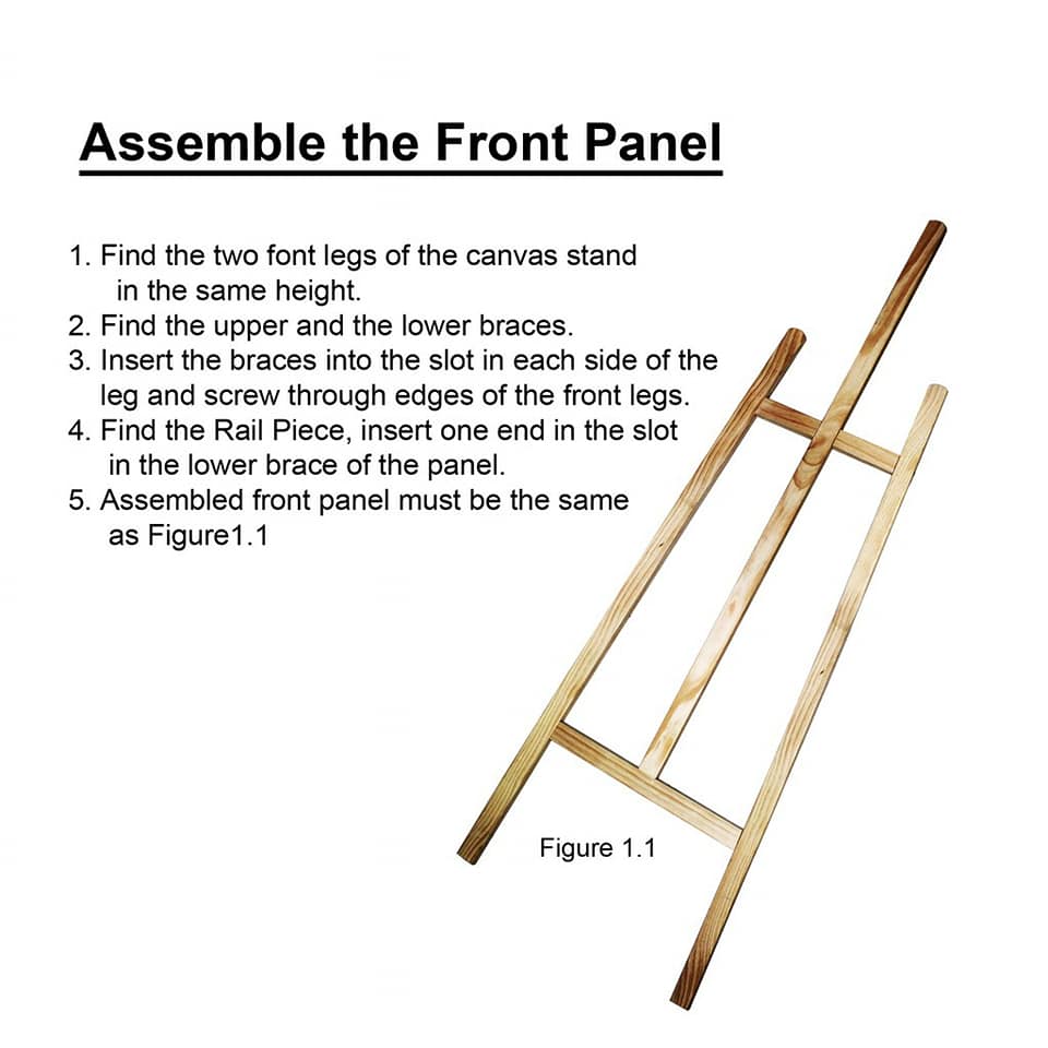 Timber Wedding Easel - Black (150cm) - Image 19