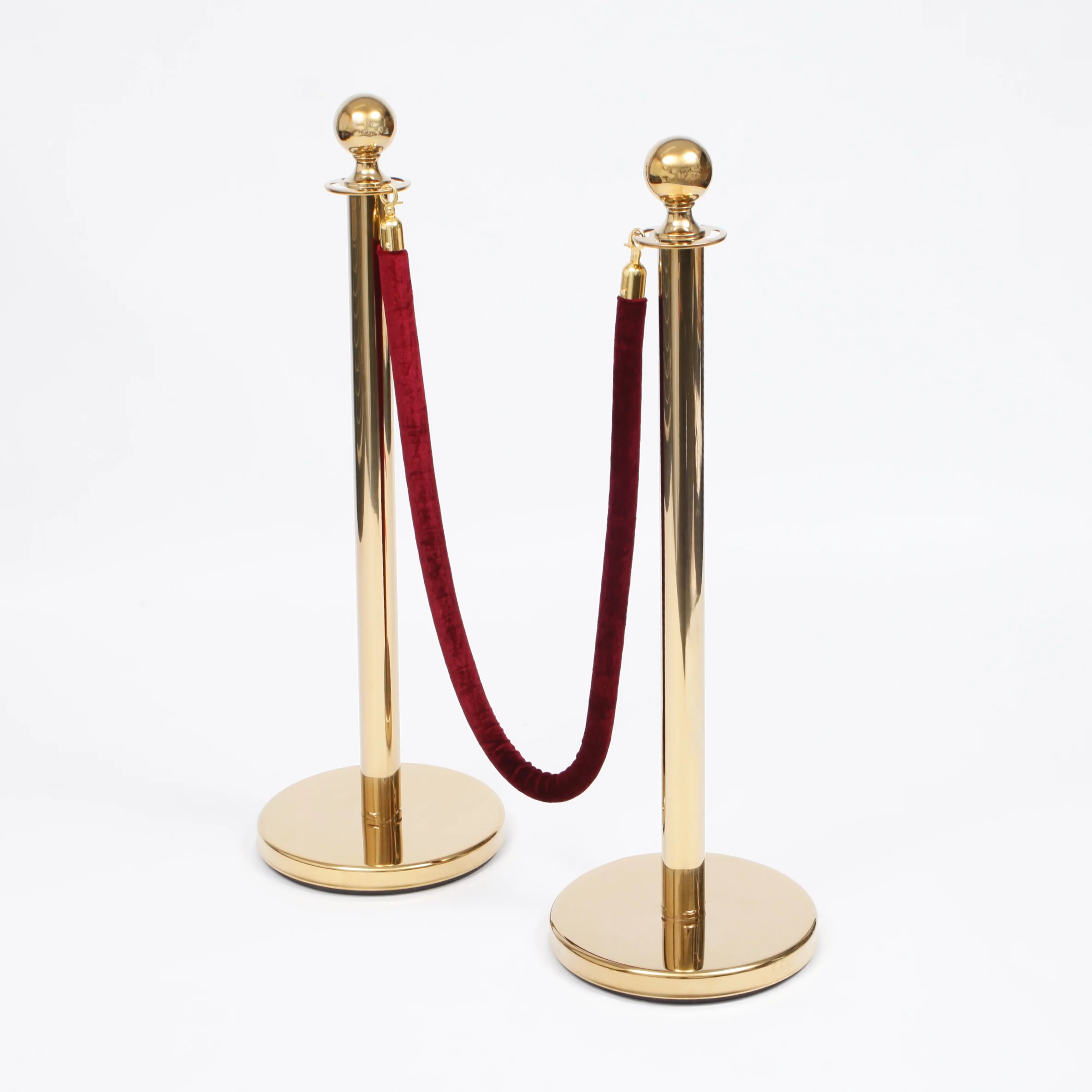 Bollard / Stanchion Pole & Base - Gold - Image 6
