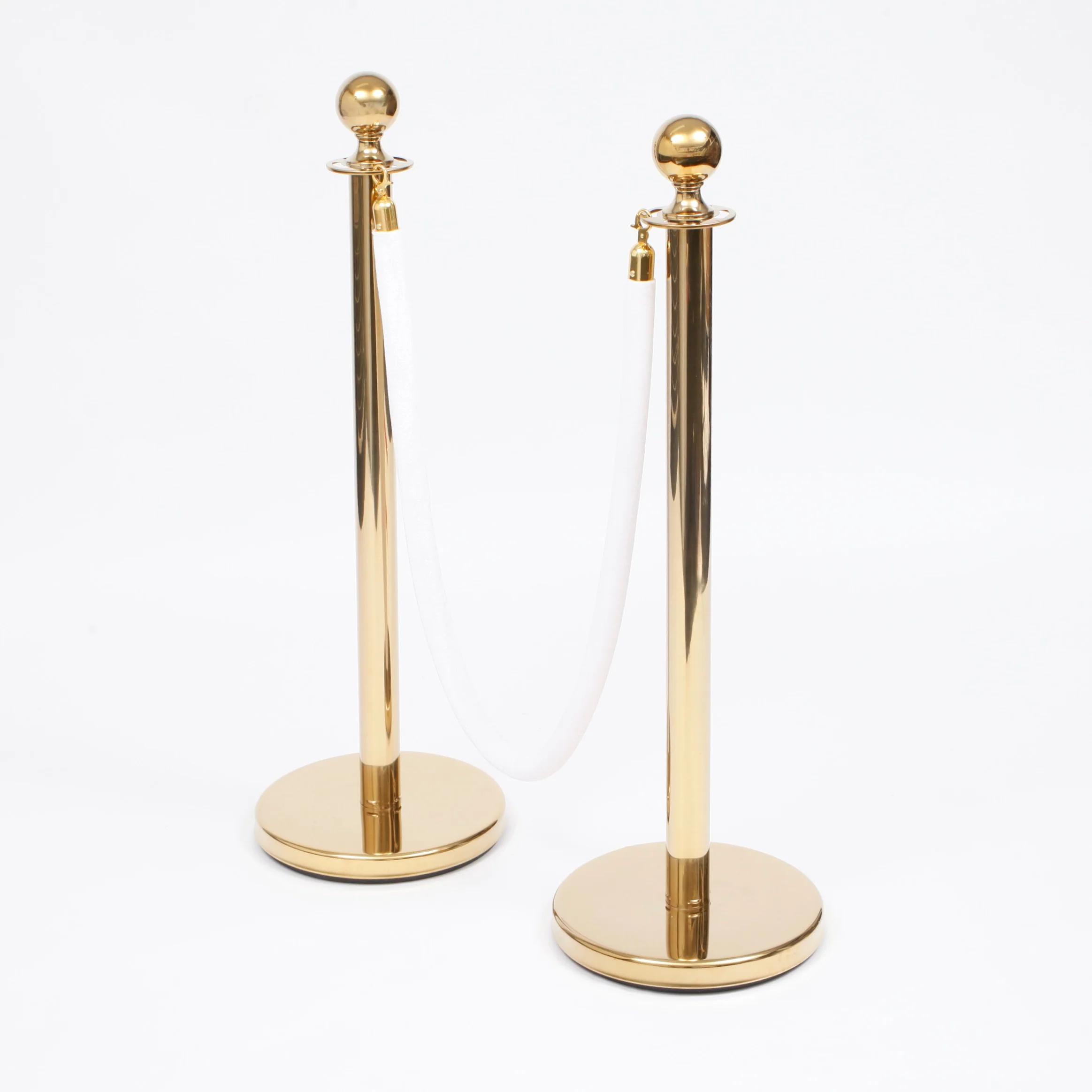 Bollard / Stanchion Pole & Base - Gold - Image 7