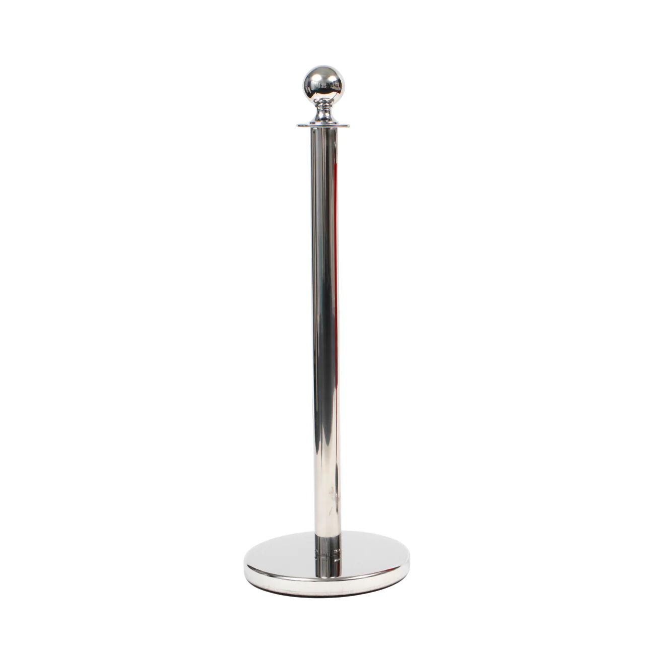 Bollard / Stanchion Pole & Base - Silver