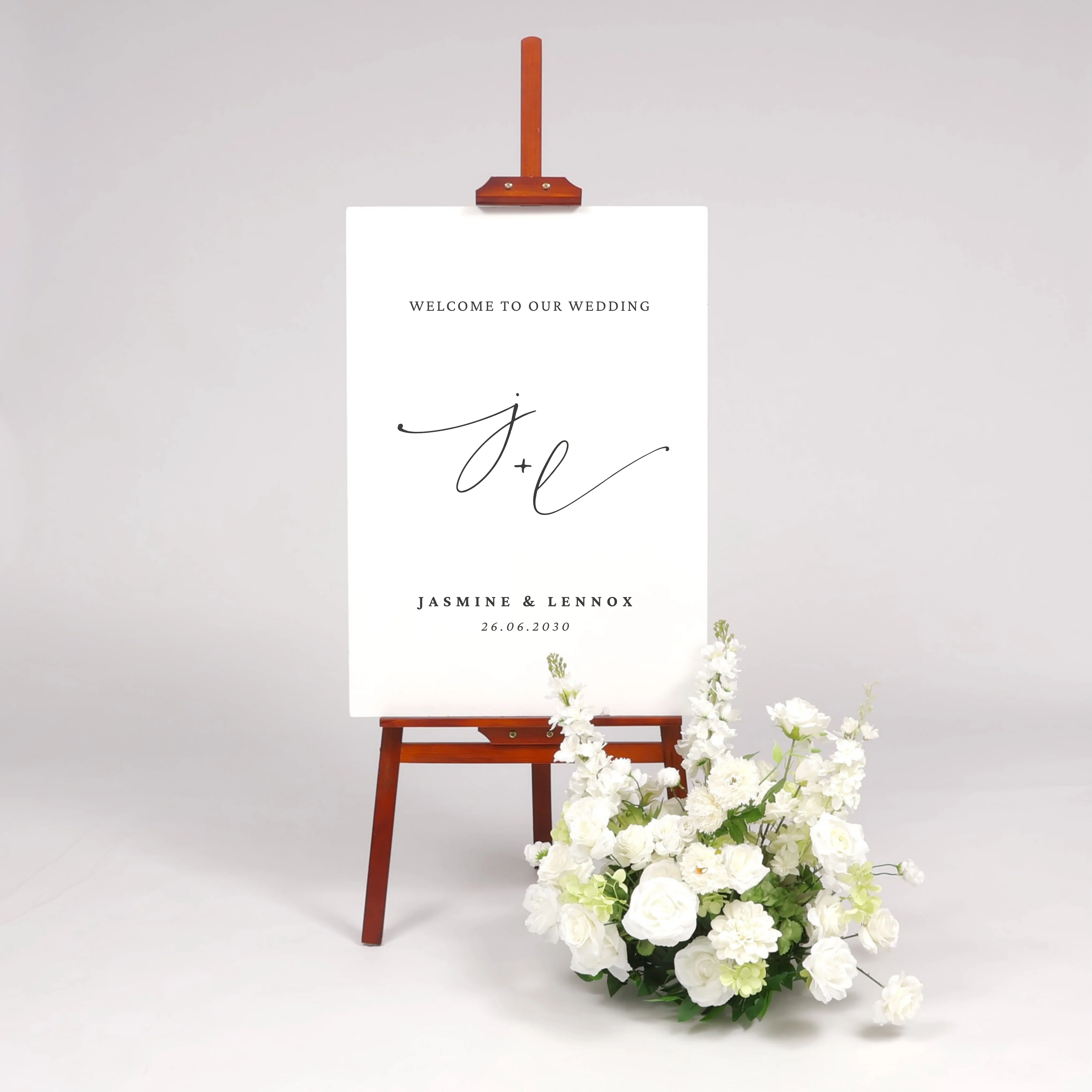Timber Wedding Easel - Wood Stain Colour (150cm) - Image 4