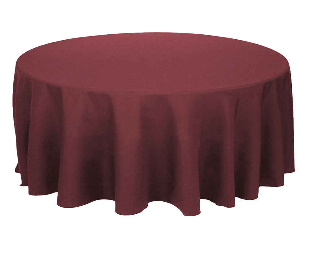Round Tablecloth - Burgundy (150cm)