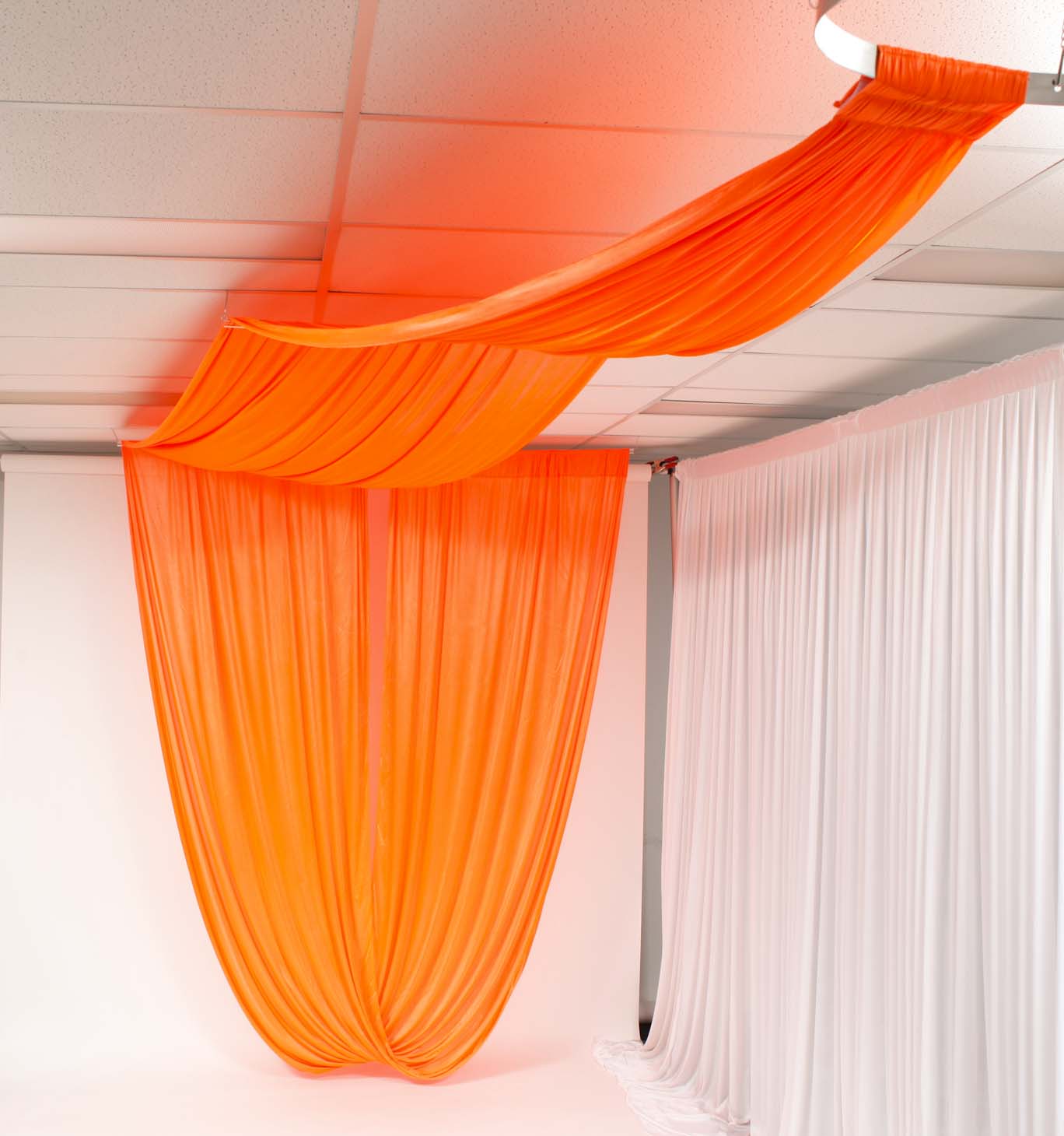 Ceiling Drape Ice Silk Satin - Black (10m) - Image 5