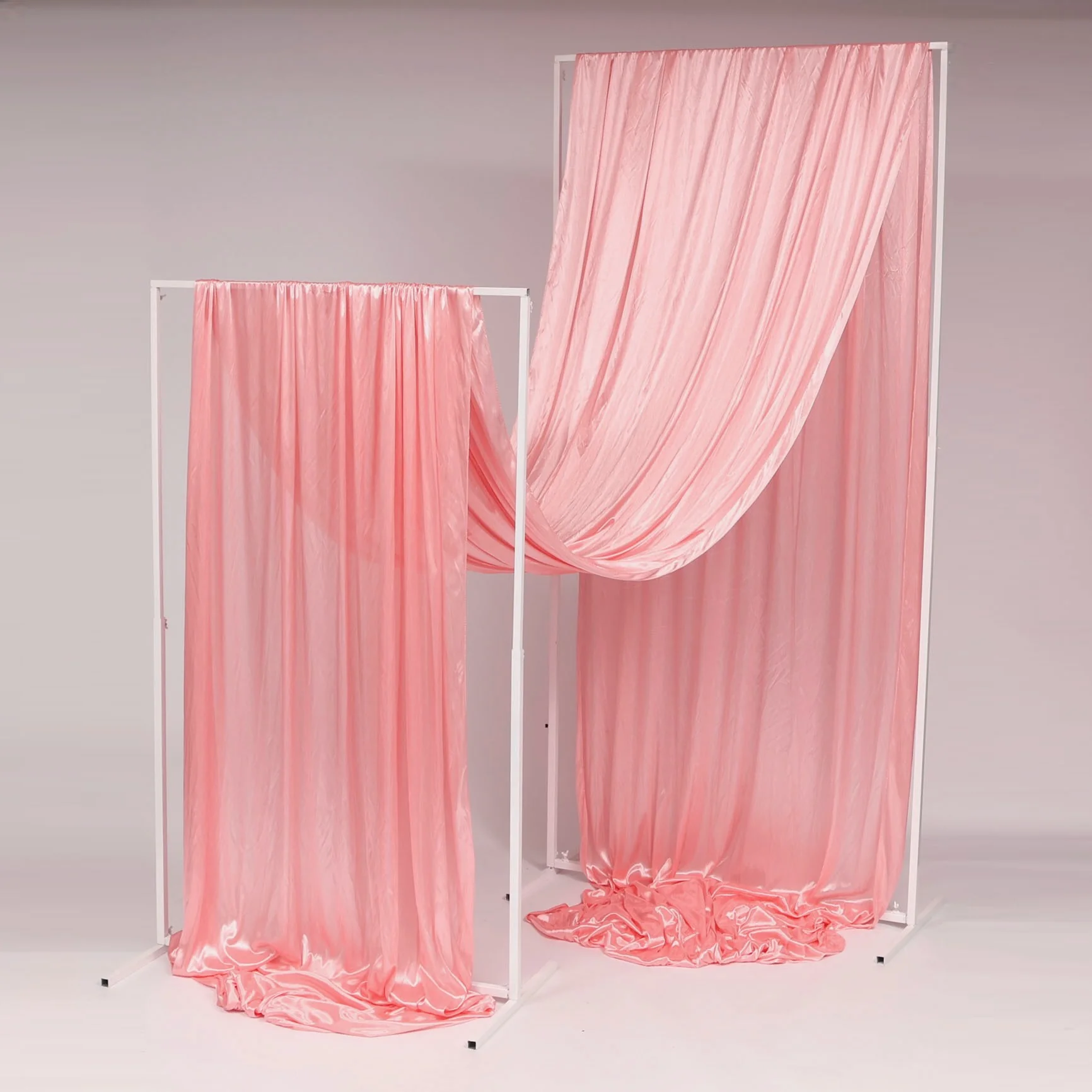 CLEARANCE Ceiling Drape Ice Silk Satin - Blush (10m)