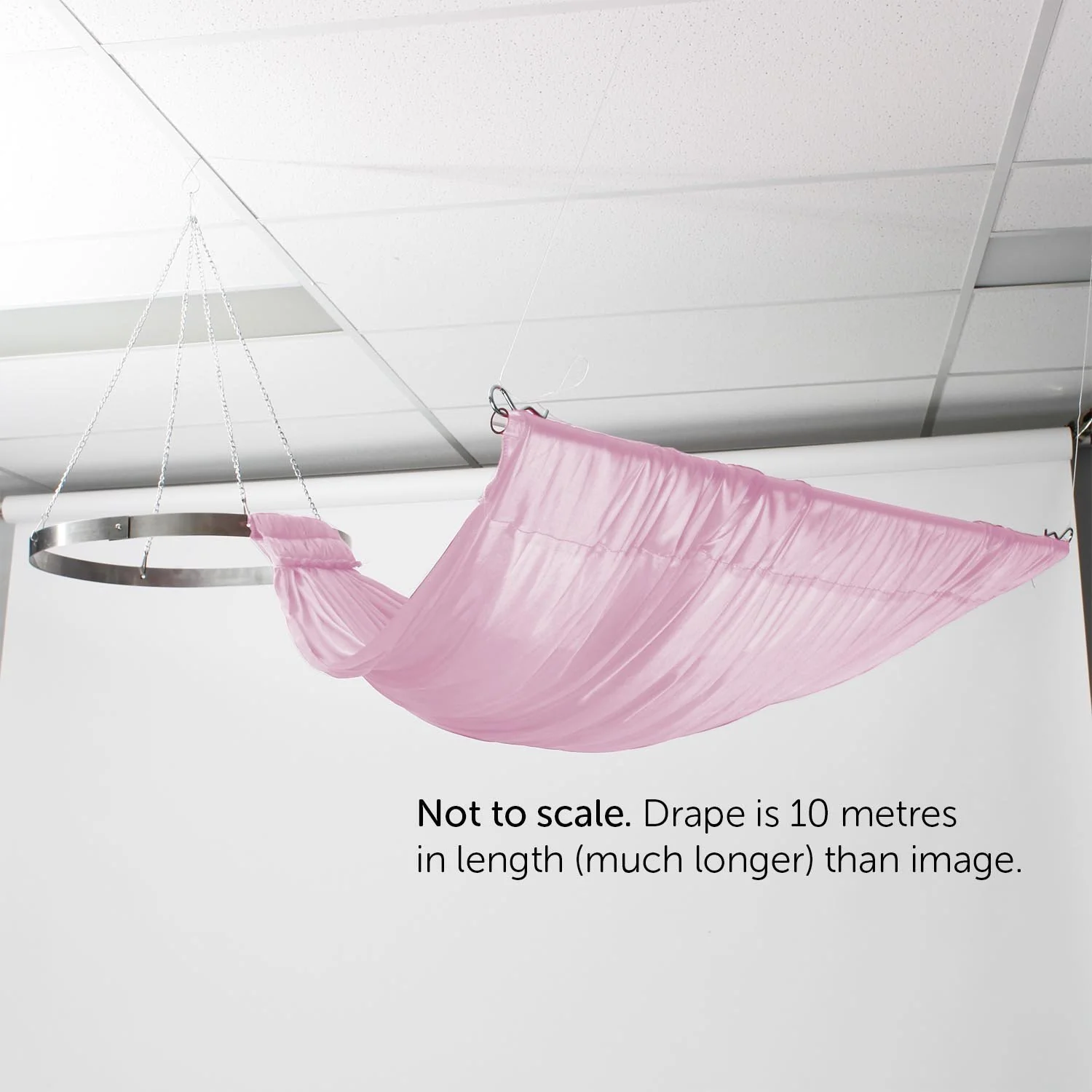 Ceiling Drape Ice Silk - Light Pink (10m) - Image 3