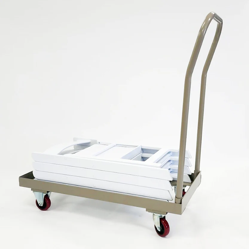 Americana Chair Trolley - Grey - Detachable Handle with Castor Wheels - Image 4