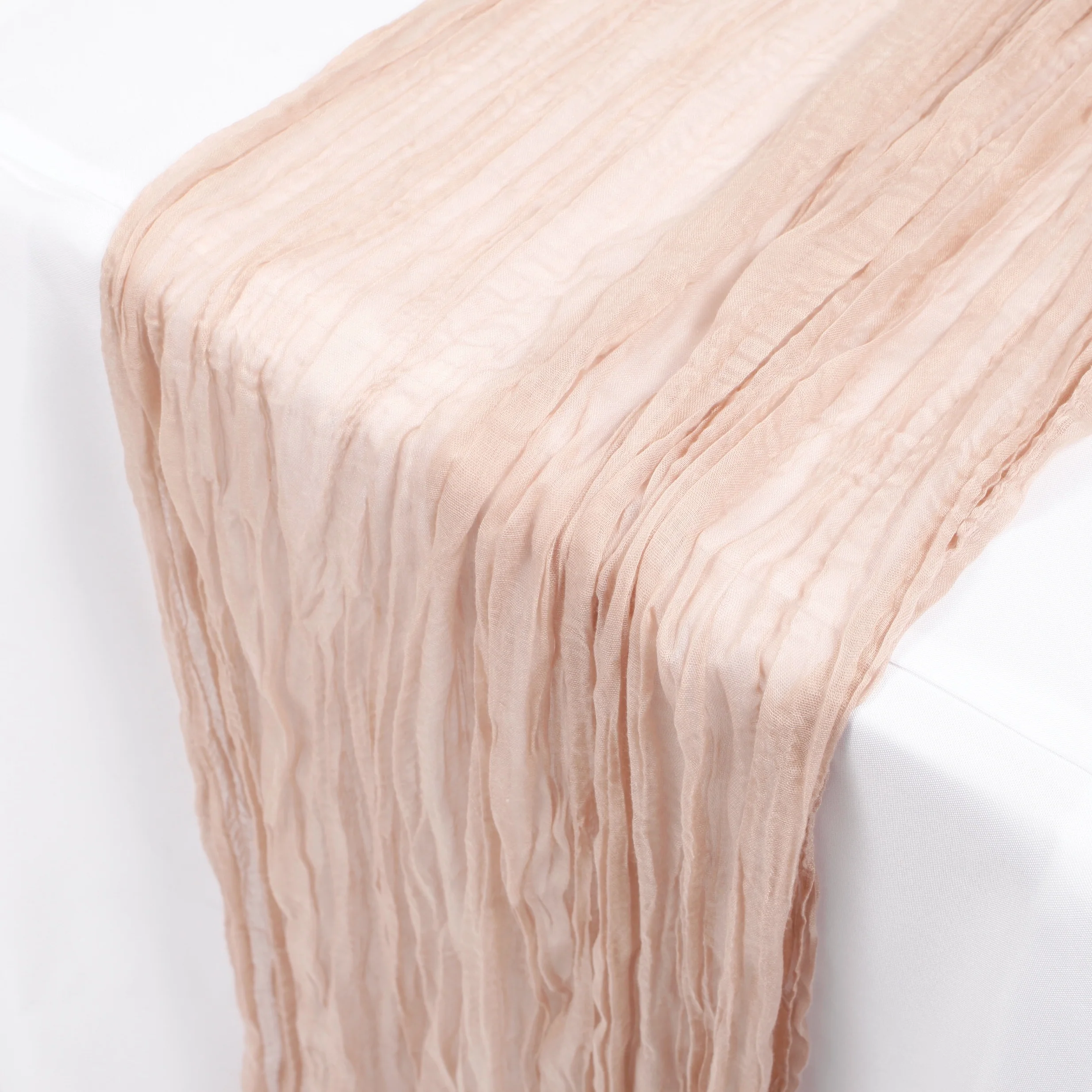 Cheesecloth Table Runner - Nude - Image 2