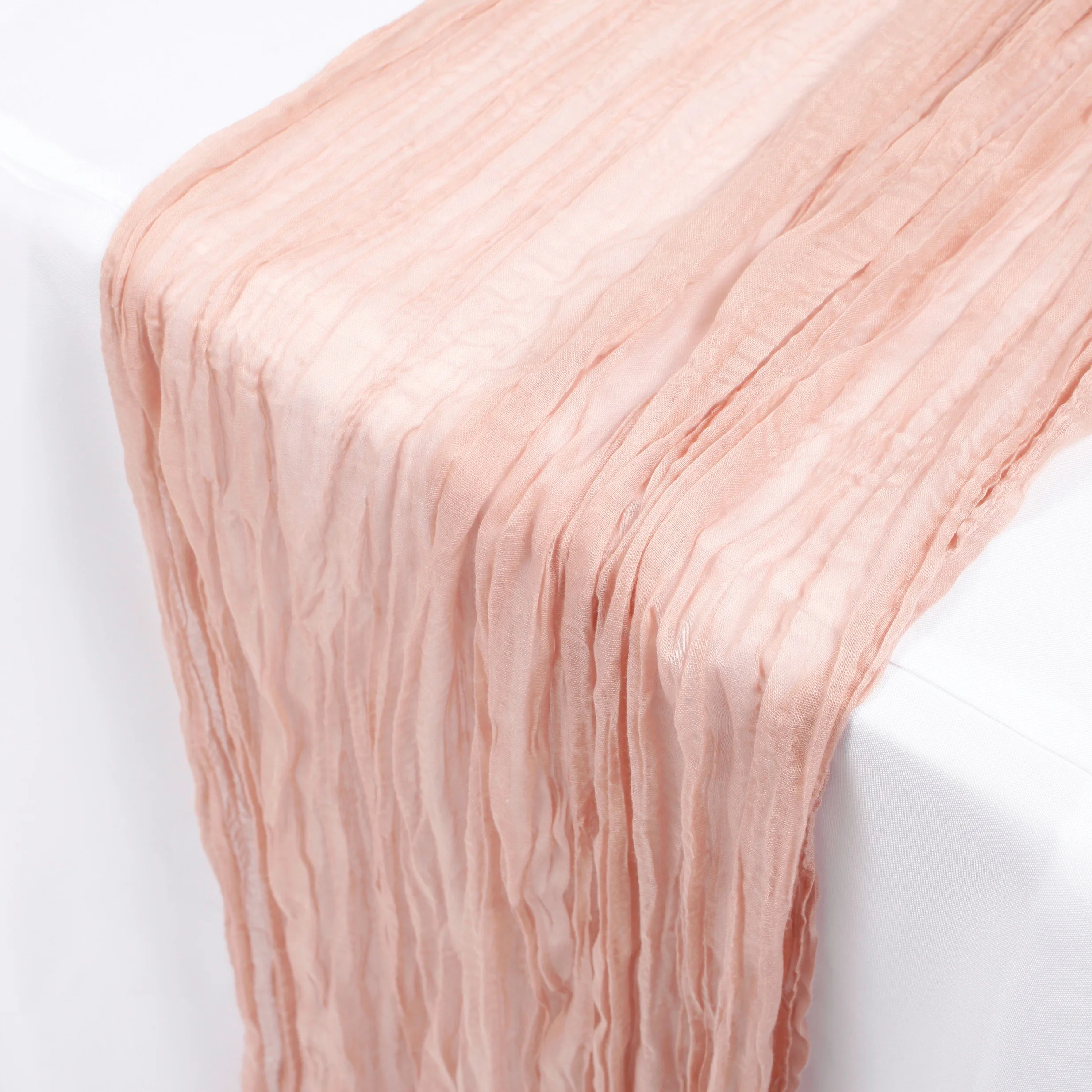 Cheesecloth Table Runner - Blush - Image 2